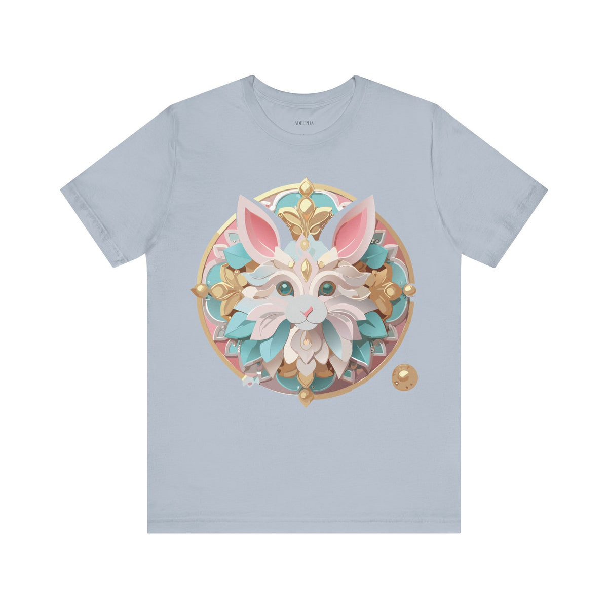 Medallion Graphic Unisex Cotton Bella+Canvas Tee with Art Design d37