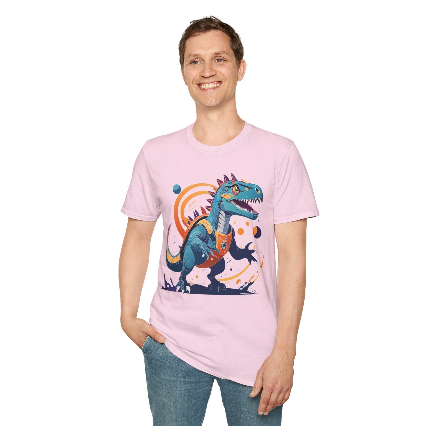 Alien Graphic Unisex Cotton Softstyle UFO Artwork Tee 12