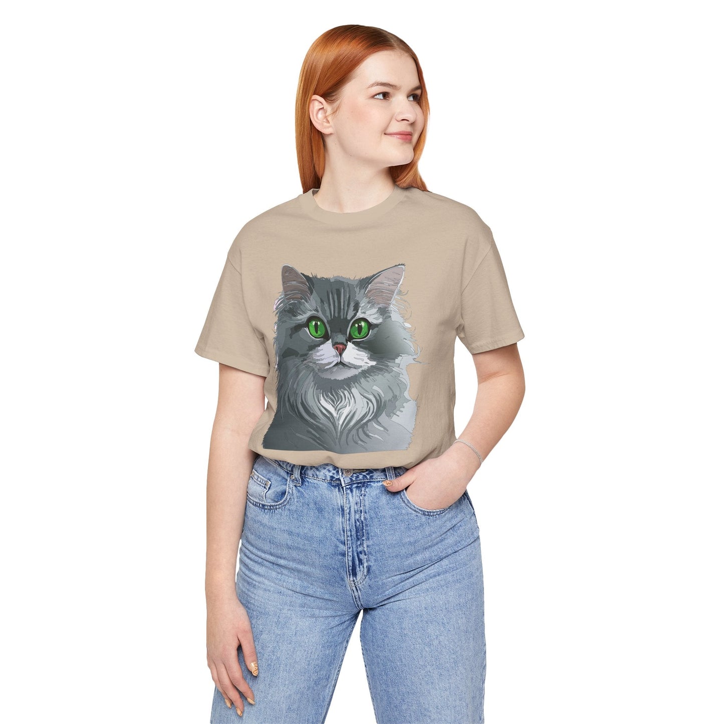 Unisex Animal Shirt With Art Design Animals Tee Short Sleeve Jersey Style Wild Animals Shirt