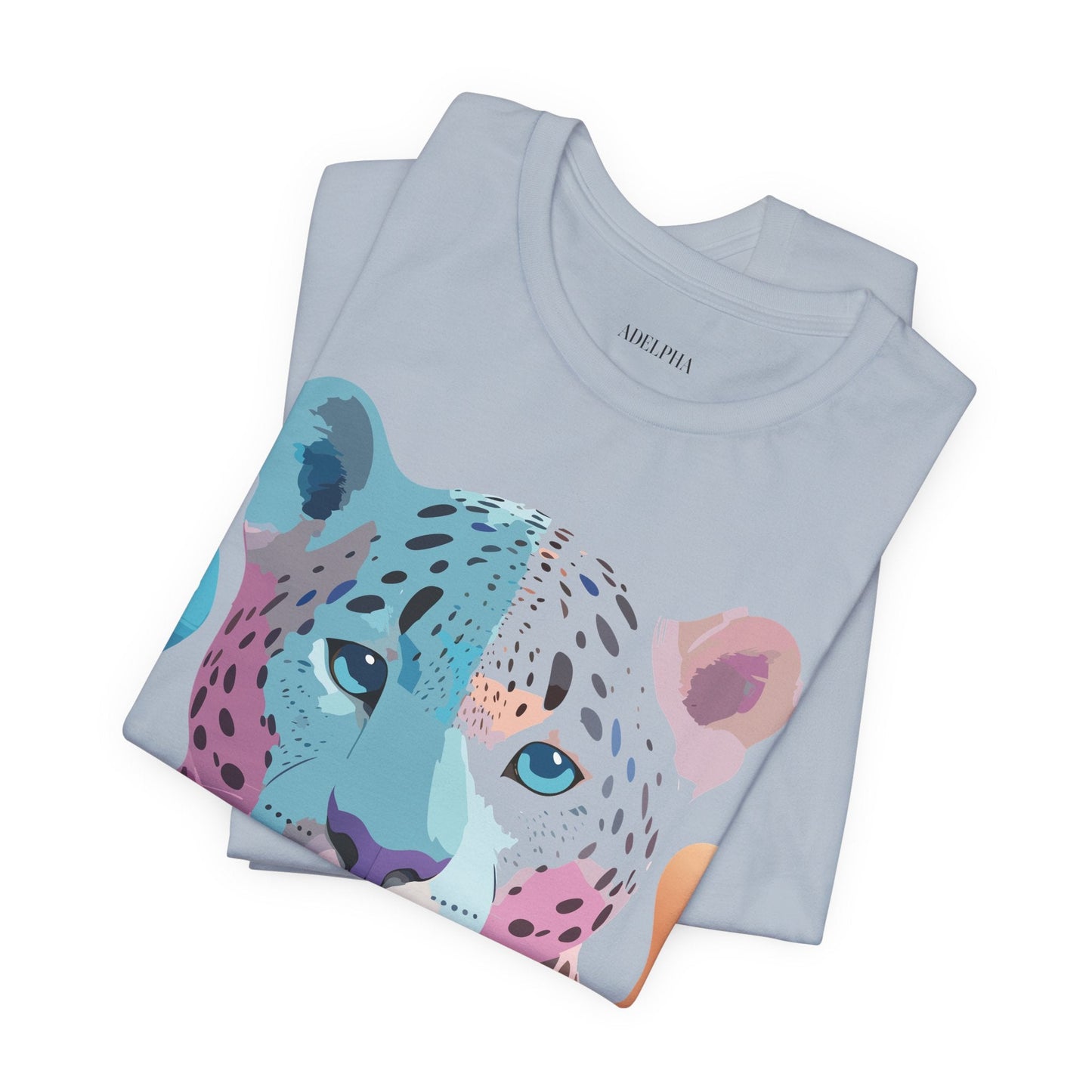 Adelpha Graphic Tee Cheetah Print Unisex Jersey Short Sleeve Shirt Vintage Art