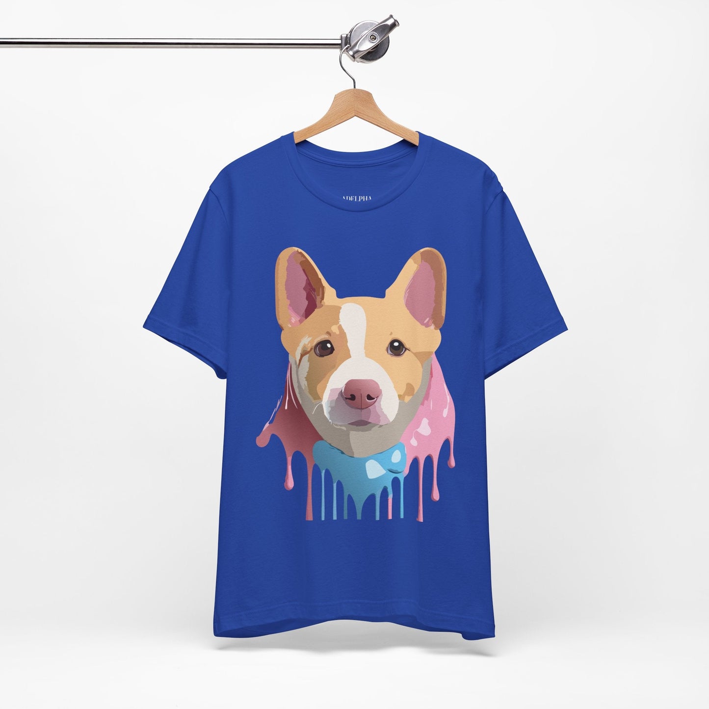 Adelpha Graphic Dog Shirt Unisex Vintage Inspired Tee Short Sleeve Comfort Wear Everyday