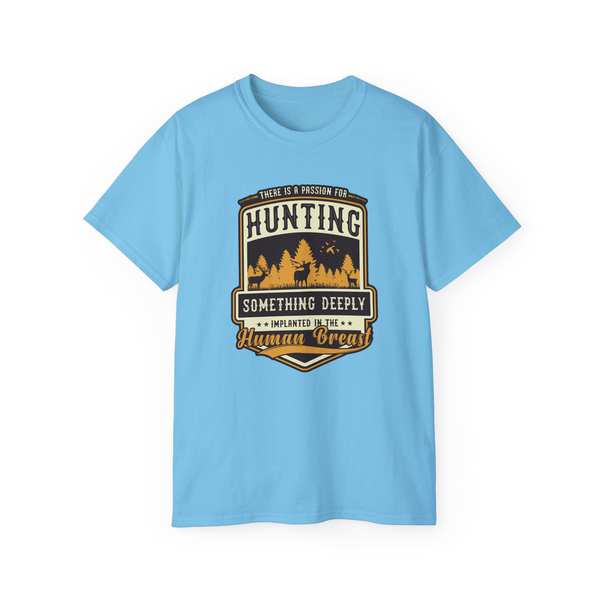 Hunting Badge Graphic Tee | Forest Trees Camper Outdoors