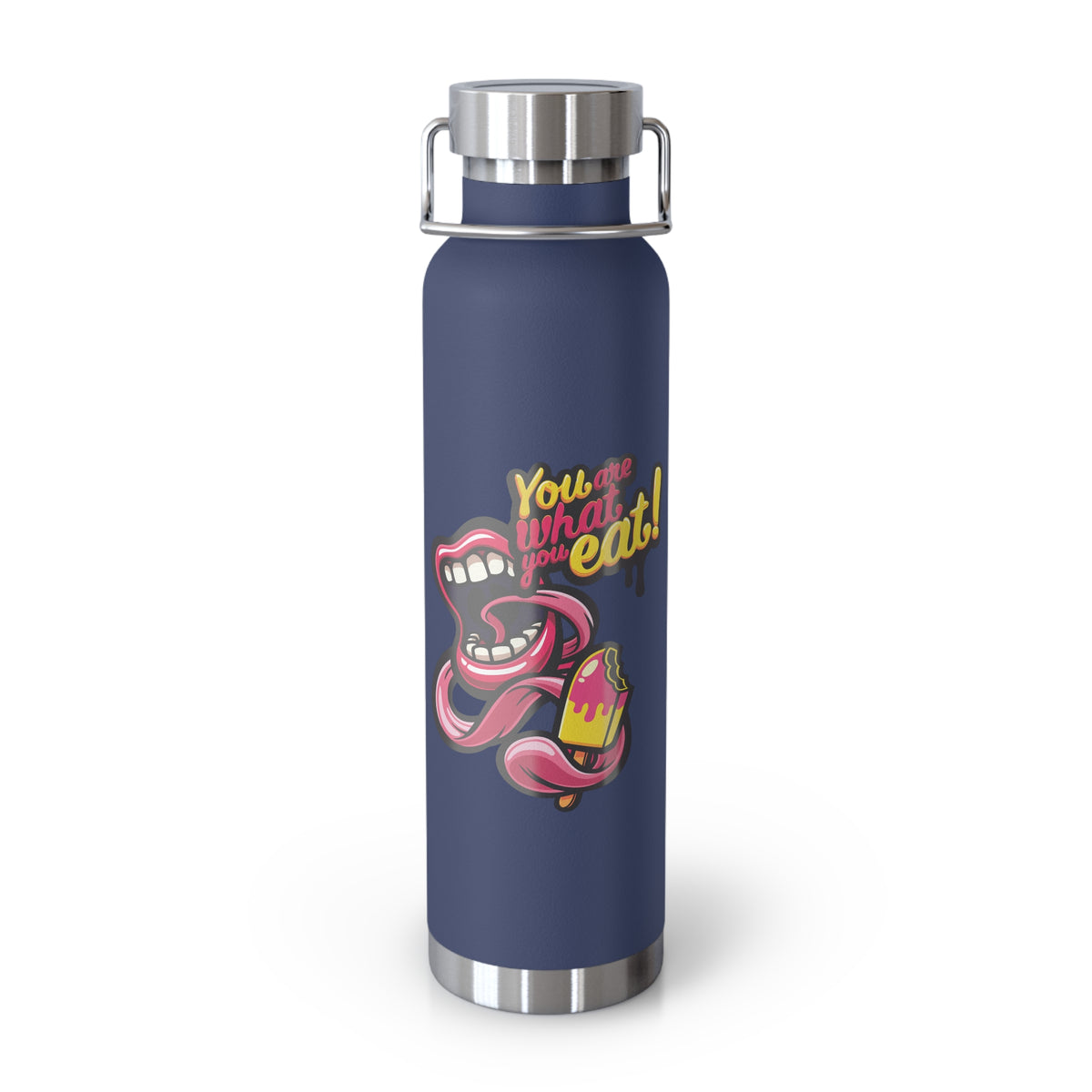 22oz Copper Insulated Water Bottle with Cartoon Design - CV70