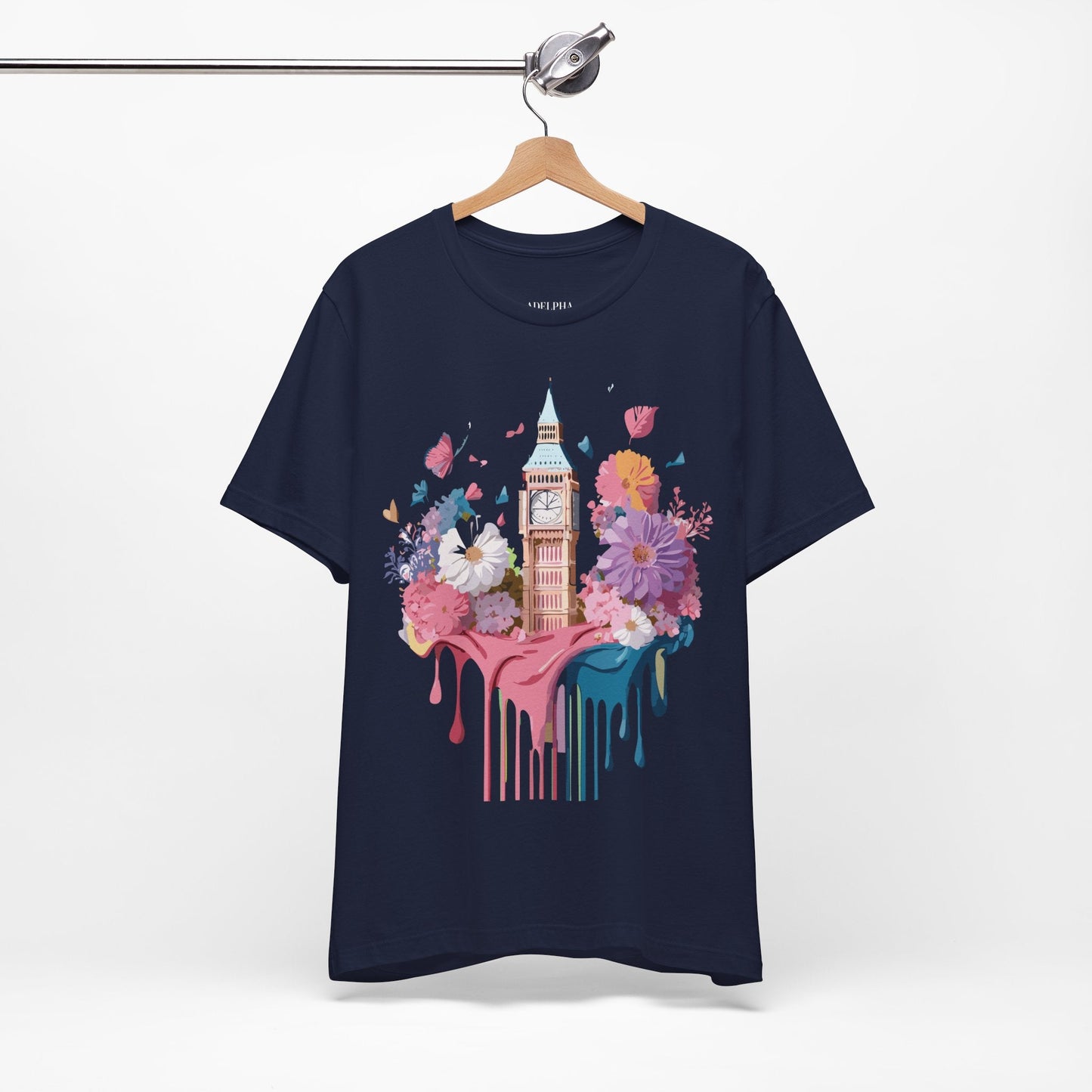 London Tourist Unisex Graphic Tee Vintage Inspired Art Jersey Short Sleeve