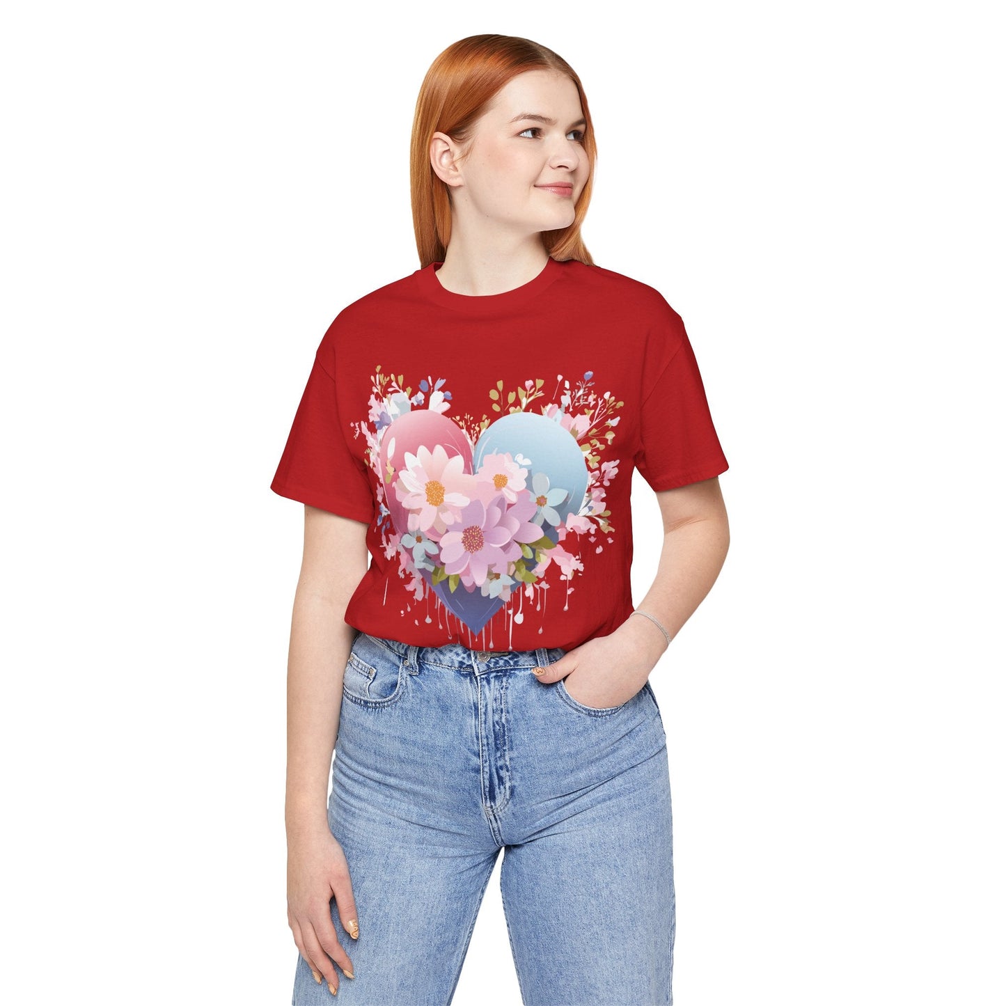 Valentine Graphic Tee Unisex Short Sleeve Vintage Inspired Artwork From Adelpha Premium Design