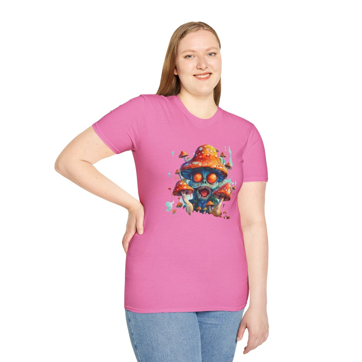 Mashroom Tee Shirt Unisex Softstyle 64000 Graphic Tee Funny Mashroom Design Gift