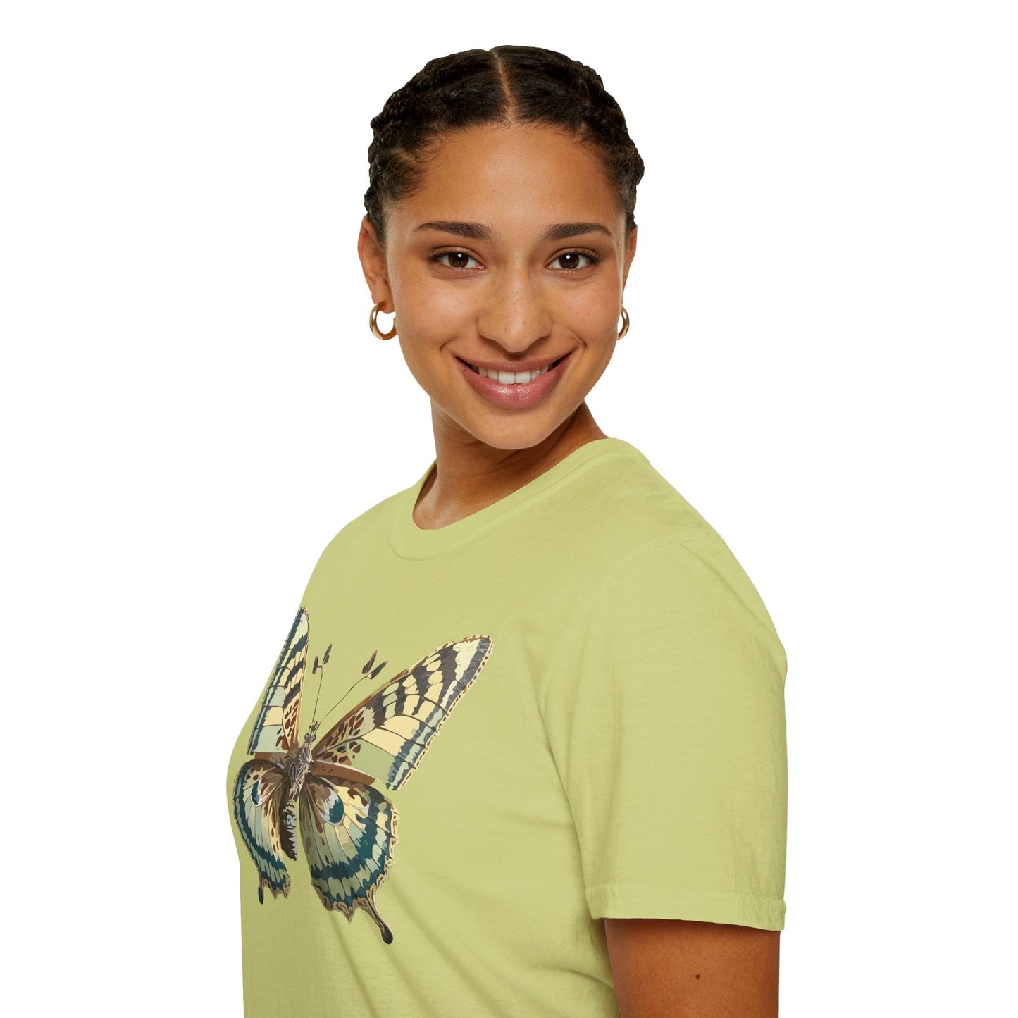 Butterfly Shirt Unisex T Shirt Monarch Butterfly Print Softstyle Gildan 64000 Tee