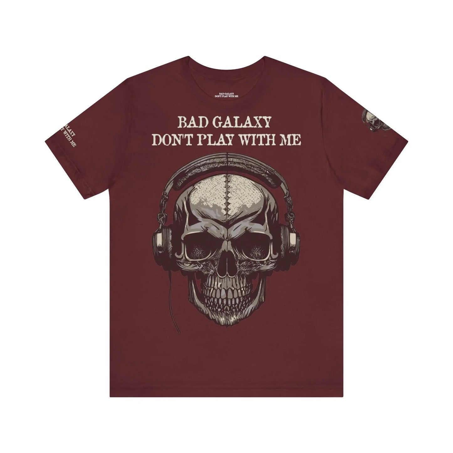 Skull T Shirt From Bad Galaxy 100 Percent Cotton Eco Friendly Made In USA With Durable Stitching