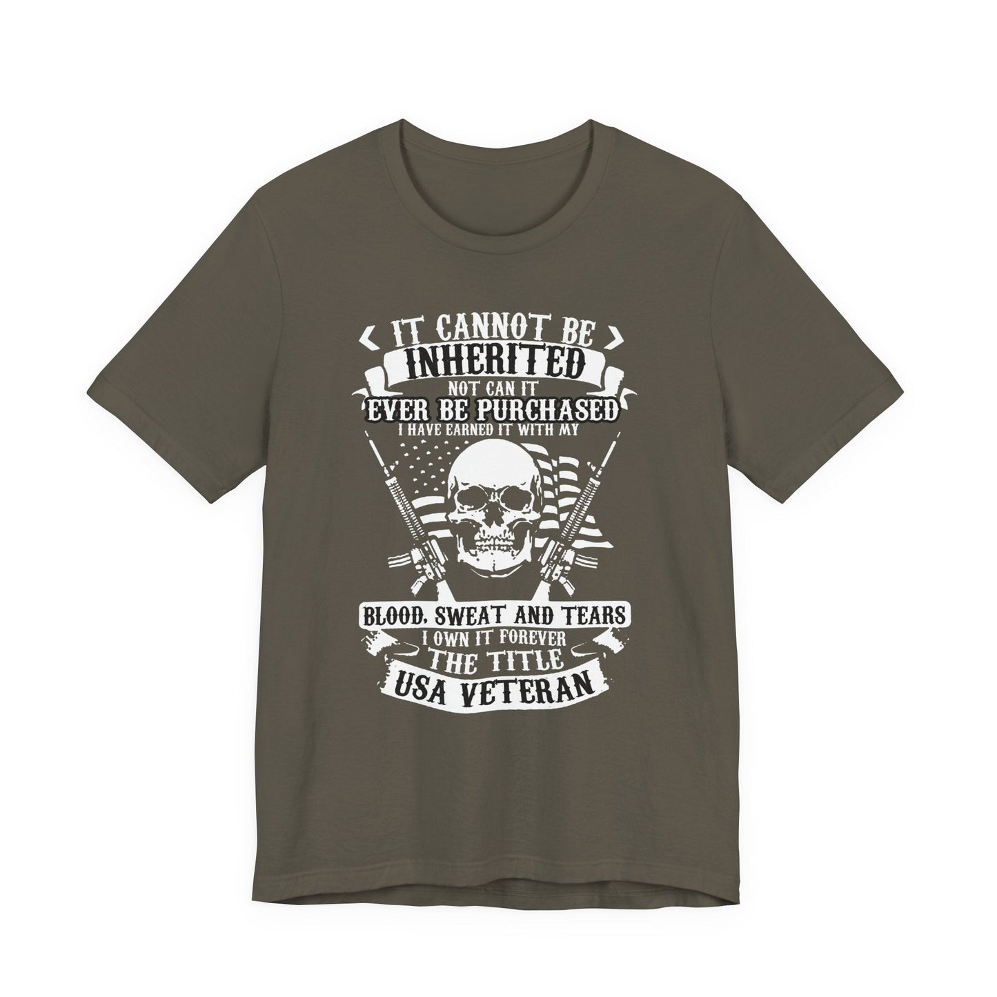 Army Veteran Patriotic Graphic Design Unisex Cotton T-Shirt v54