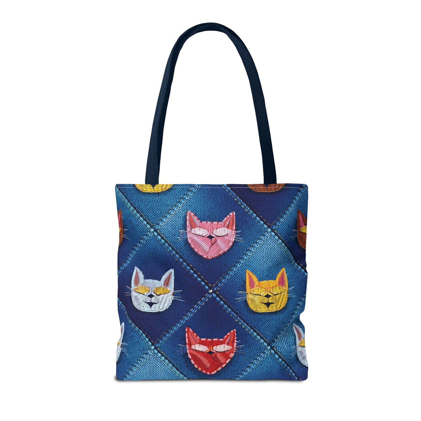 Love Day Graphic Design Denim Fabric Imitation Print Unisex Canvas Bag POLY 3 Sizes Tote Bag 201-21