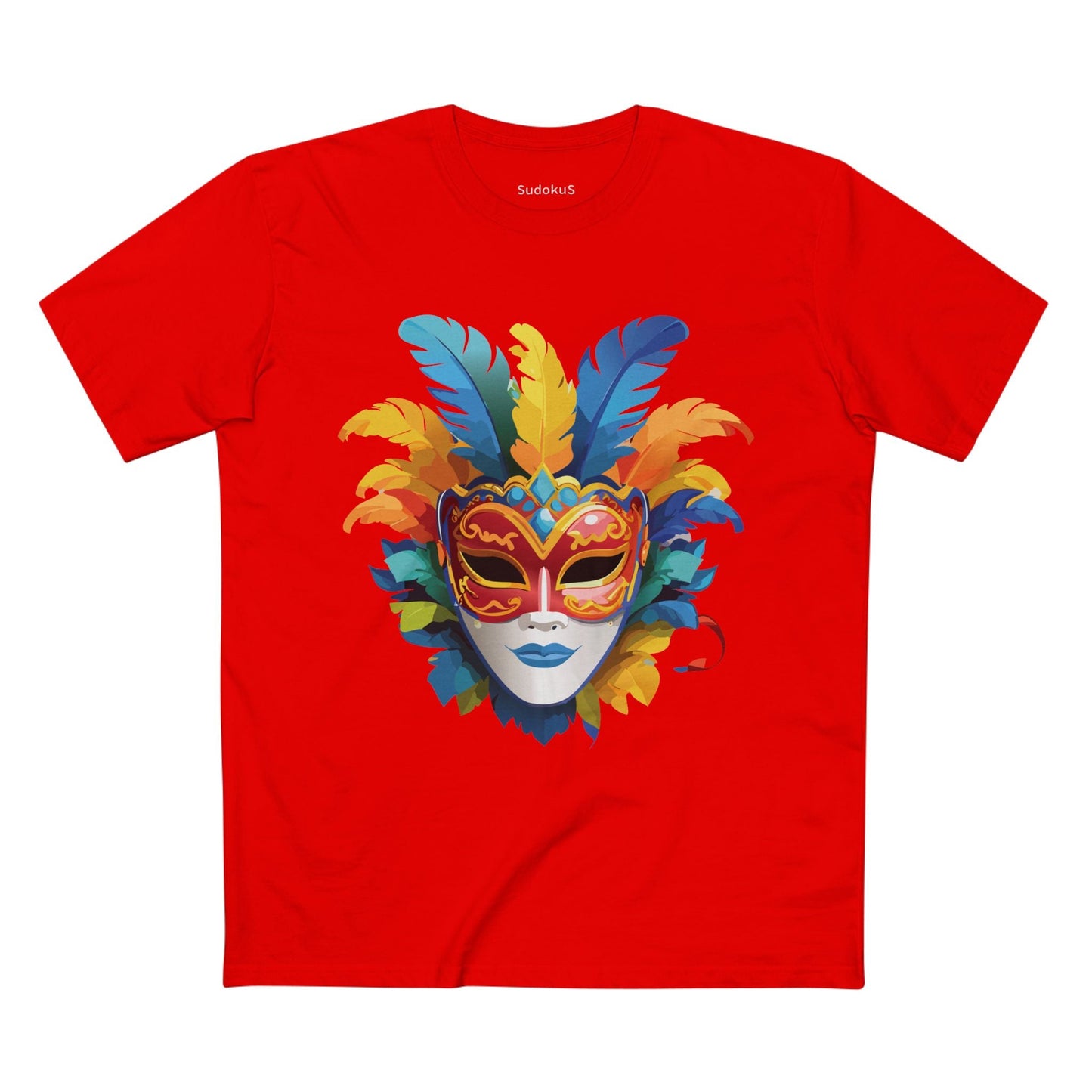 Mask Graphic Unisex 100 Cotton Staple Tee 35