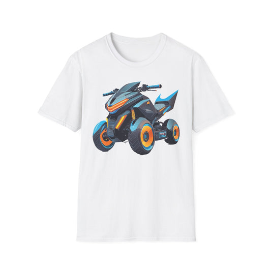 Unisex Motorcycle Art Design T Shirt Softstyle 64000 MTB Graphic Tee For Riders