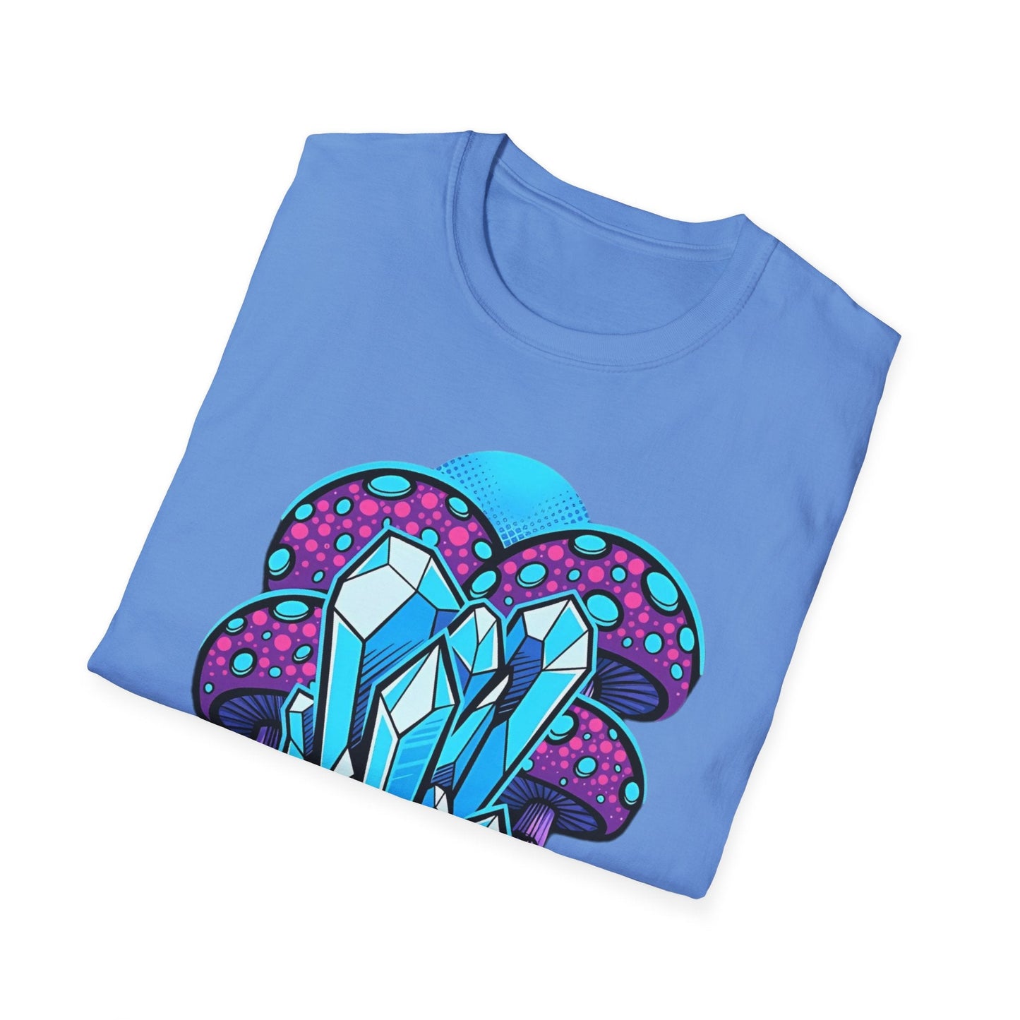 Mashroom Tee Shirt Softstyle Gildan 64000 100 Percent Ring Spun Cotton Breathable Funny Fungus
