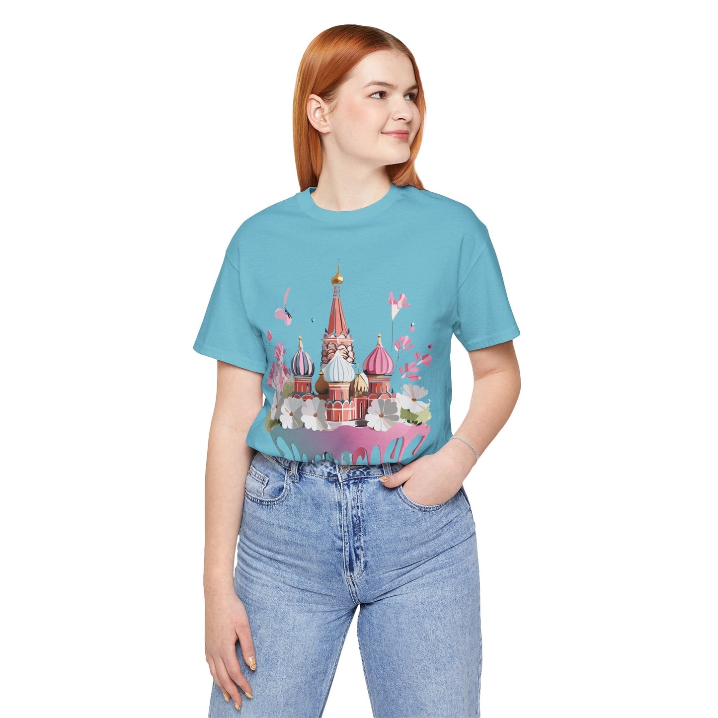 Premium Unisex Tourist Shirt Moscow Graphic Tee With Vintage Adelpha Artwork and Comfort