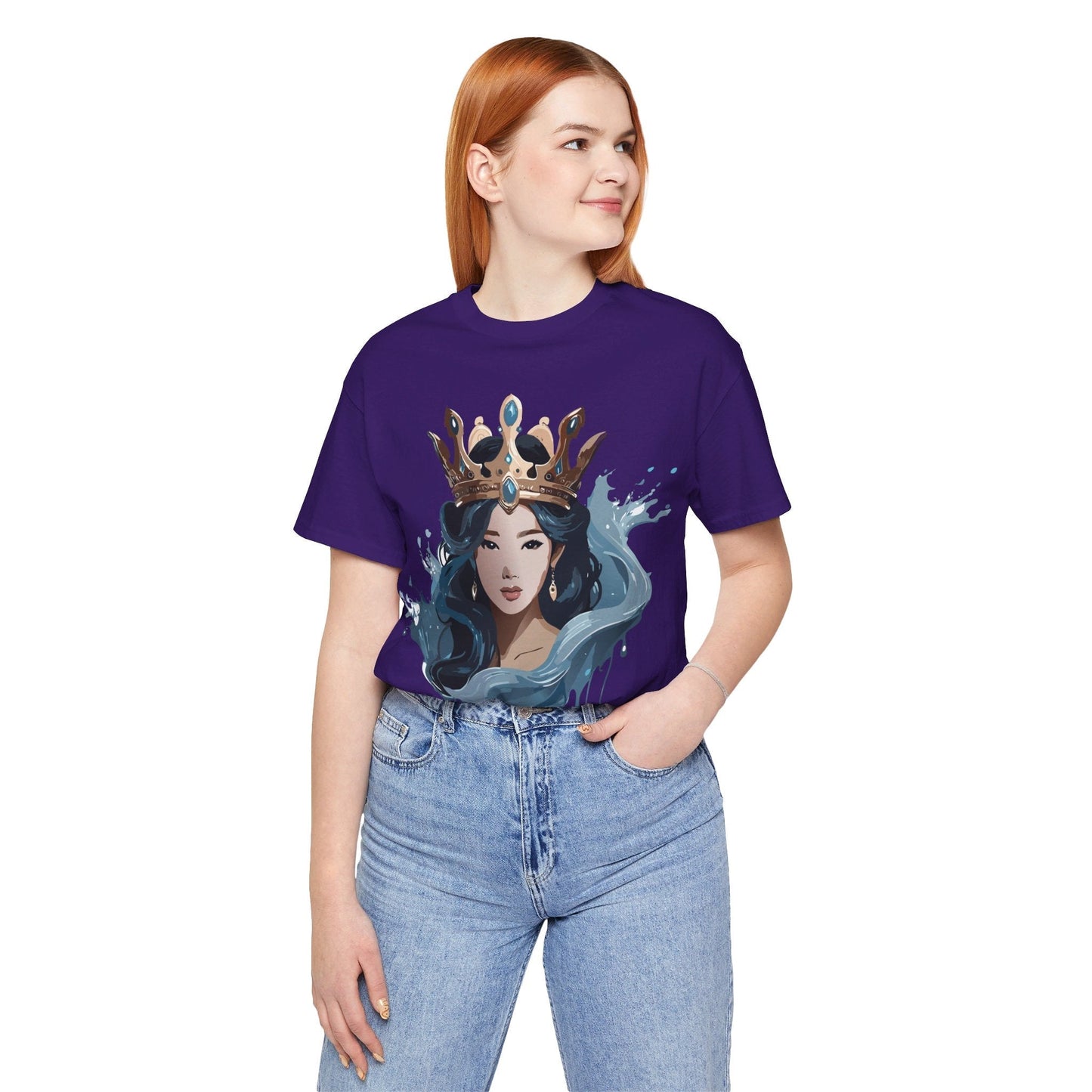 Queen Graphic Tee Unisex Vintage Inspired Art Design Shirt By Adelpha Jersey Short Sleeve