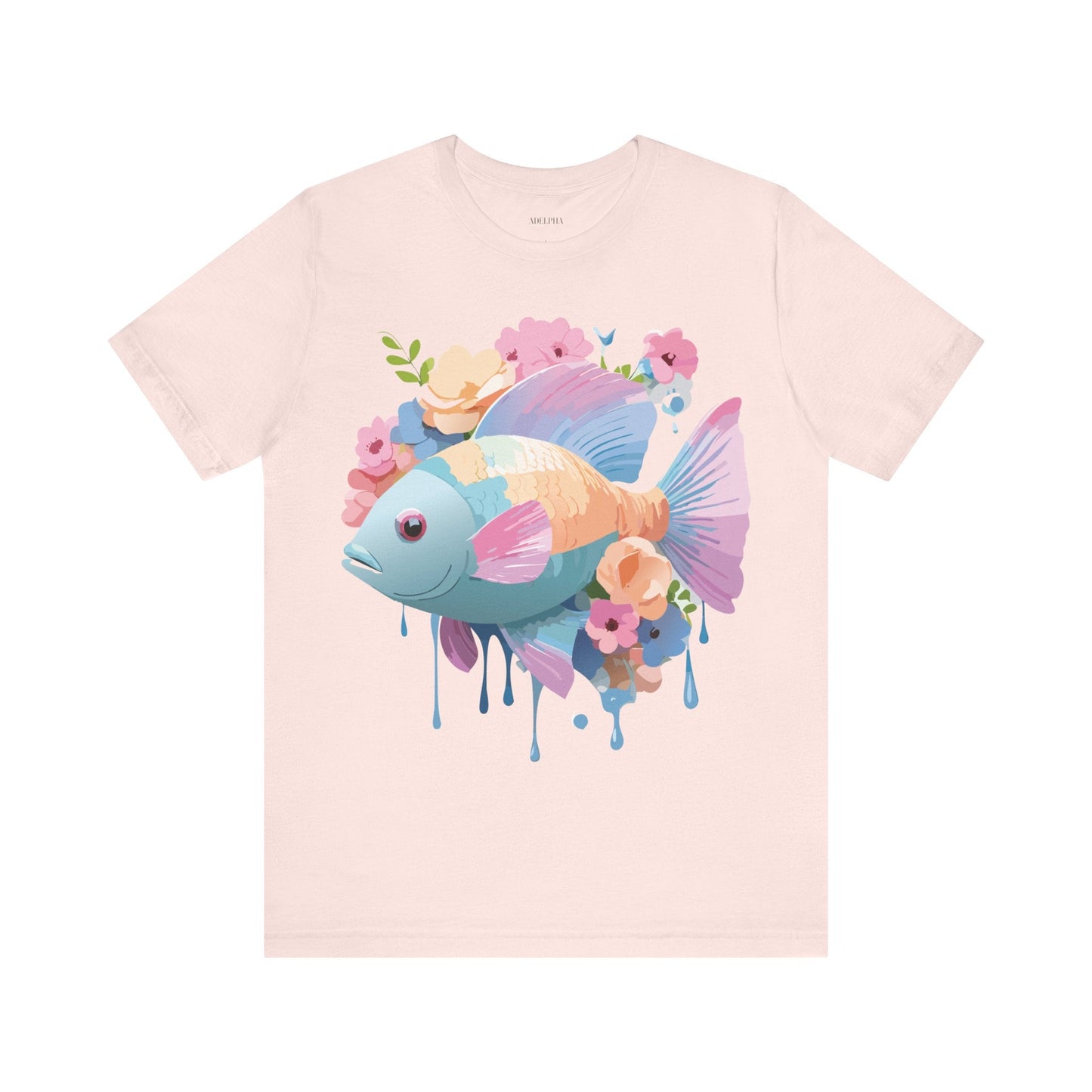 Fish Graphic Unisex 100 Cotton Vintage Artwork Tee 1