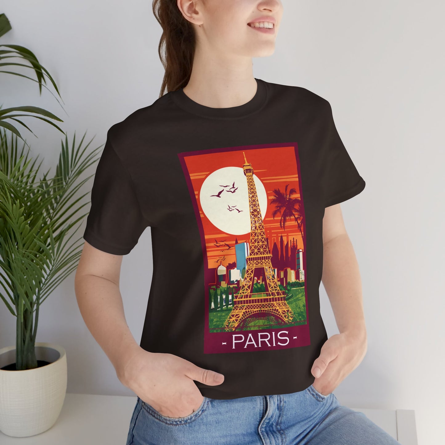 Retro Poster Paris Graphic Design Tee, Paris Shirt, Vintage Tees, Art Design T-Shirt, Graphic Tee, Retro Art Shirts