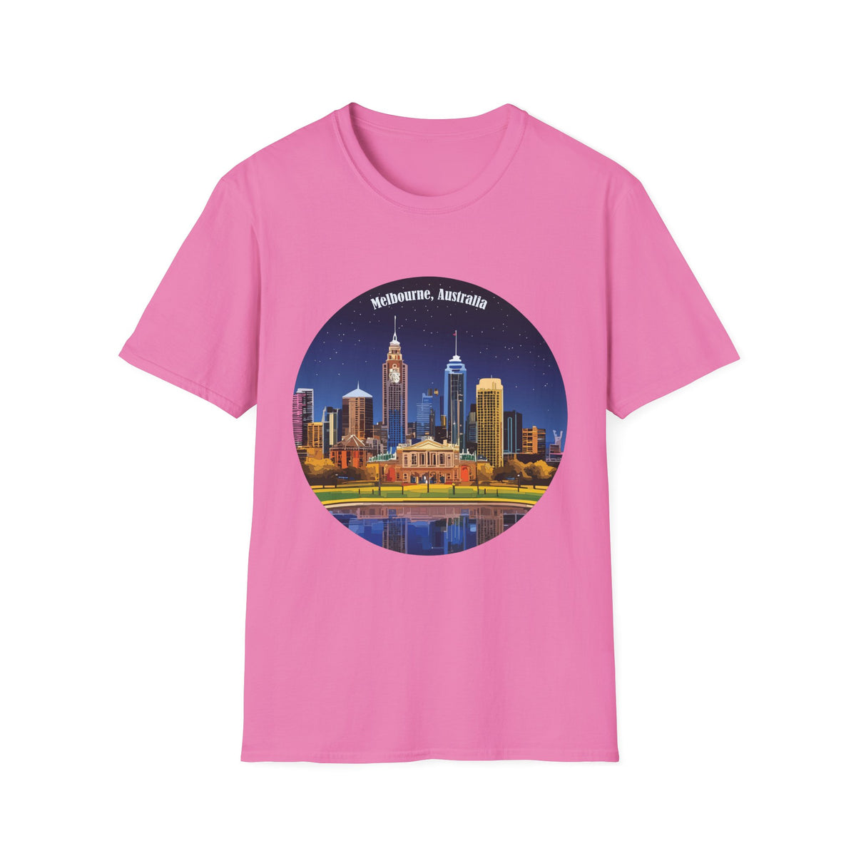 Melbourne Australia Skyline T-Shirt | City Nightscape Tee