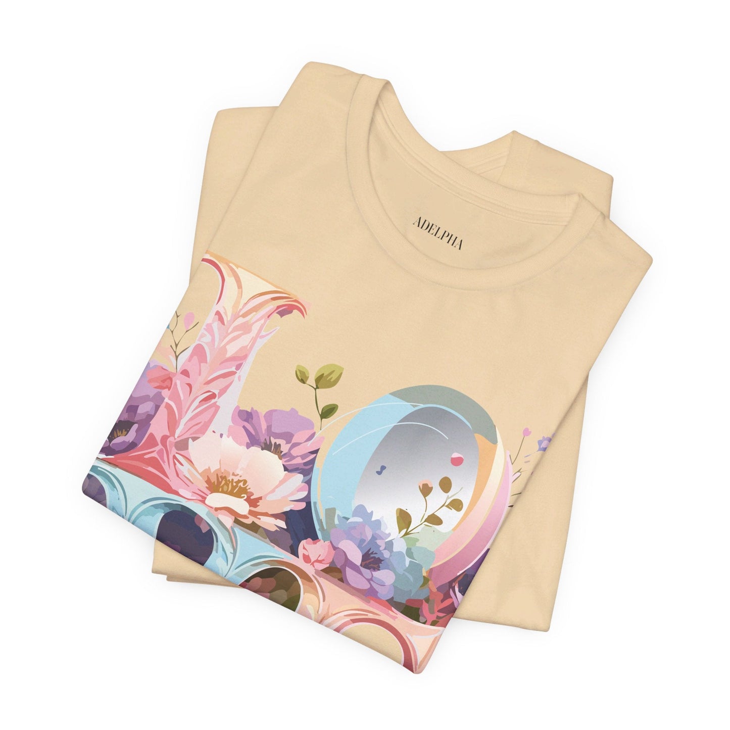 Adelpha Valentine Graphic Tee Unisex Short Sleeve Vintage Inspired Art Design for Everyday Wear