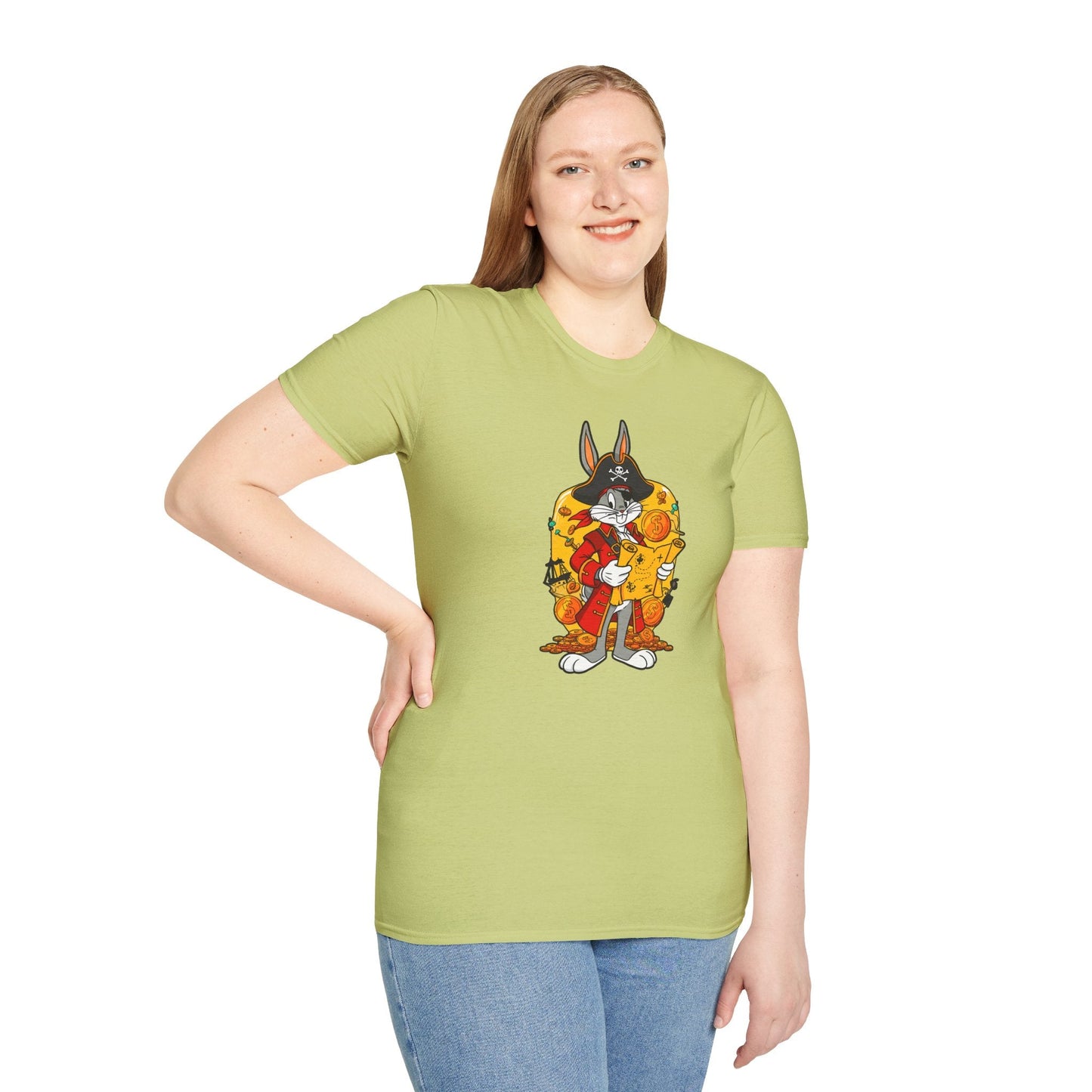 Bugs Bunny Shirt Unisex T Shirt Cartoon Design Animation Tee Gildan Softstyle 64000