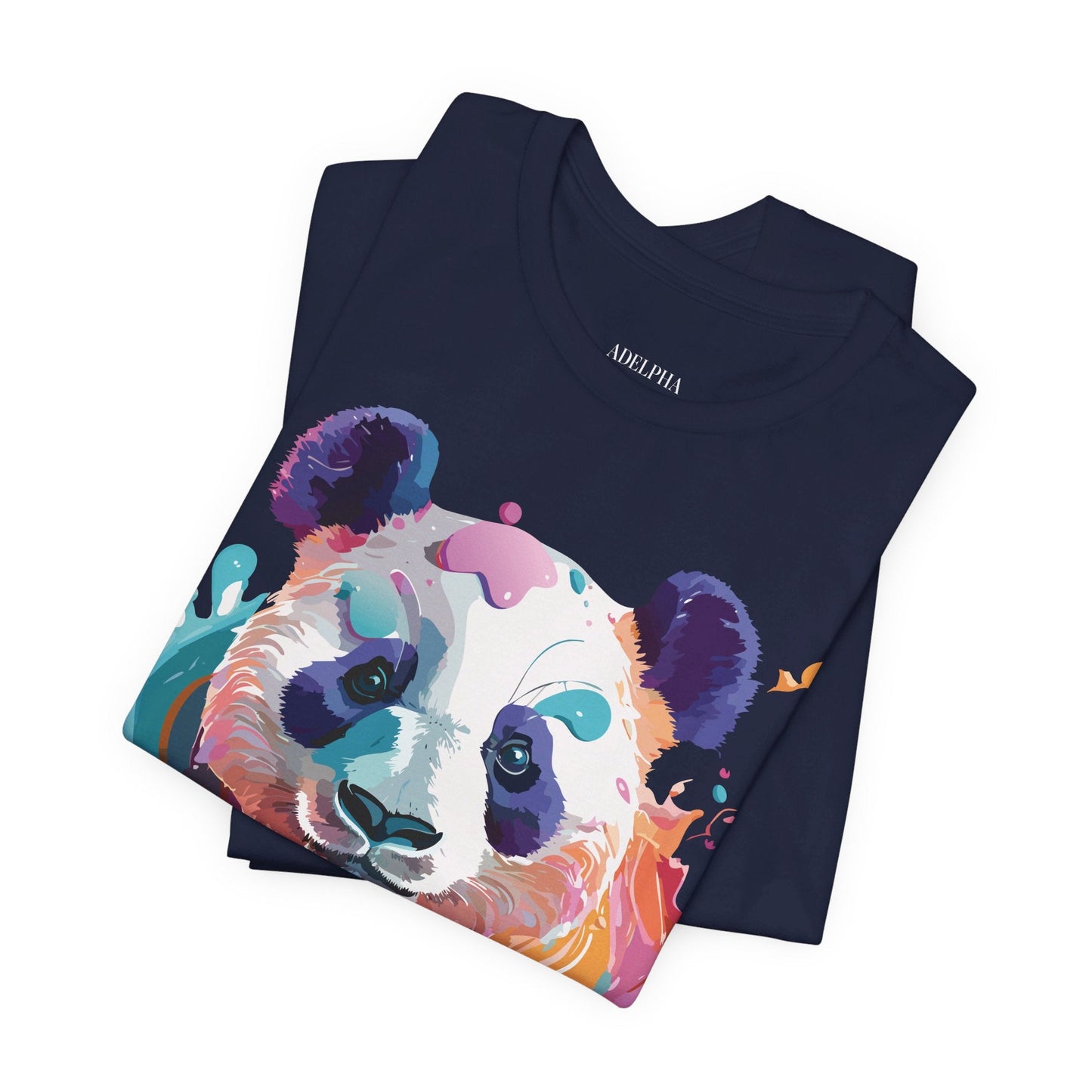 Panda Graphic Unisex 100 Cotton Vintage Art with Animal T-Shirt 12