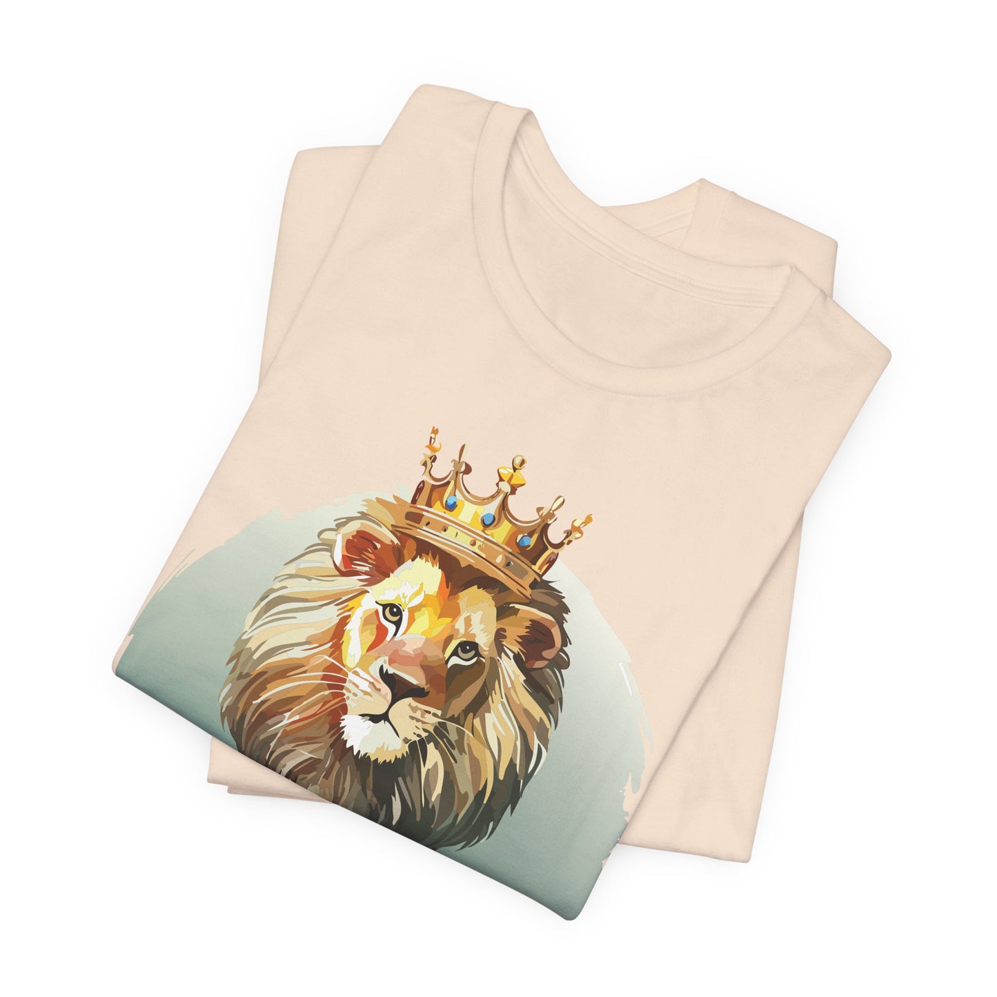 Regal Lion Short Sleeve Tee, Animal Shirt, Lion Tee, Unisex Top, Birthday Gift, Shirt with Animal design