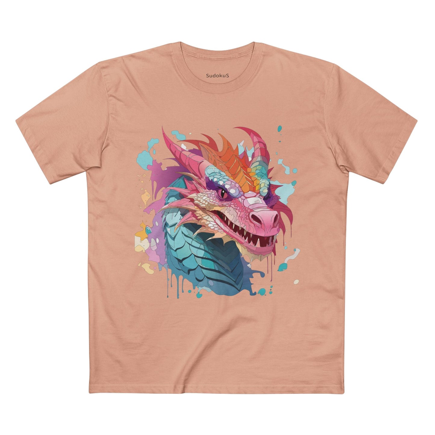Dragon Graphic Unisex 100 Cotton Staple Tee 4