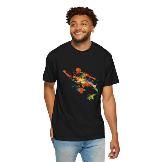 Unisex T-shirt with sports art design