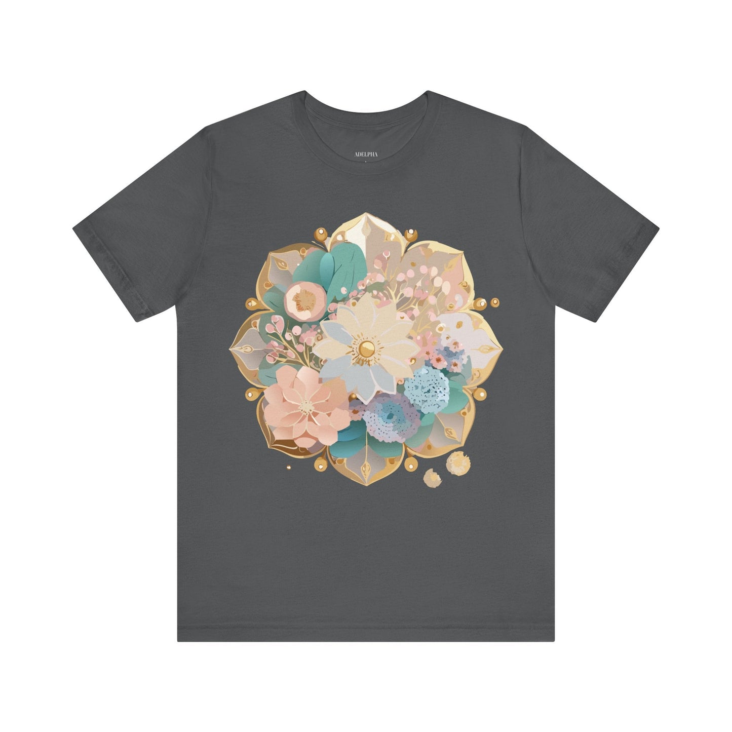 Mandala Graphic Unisex 100 Cotton Vintage Floral Artwork Tee 14