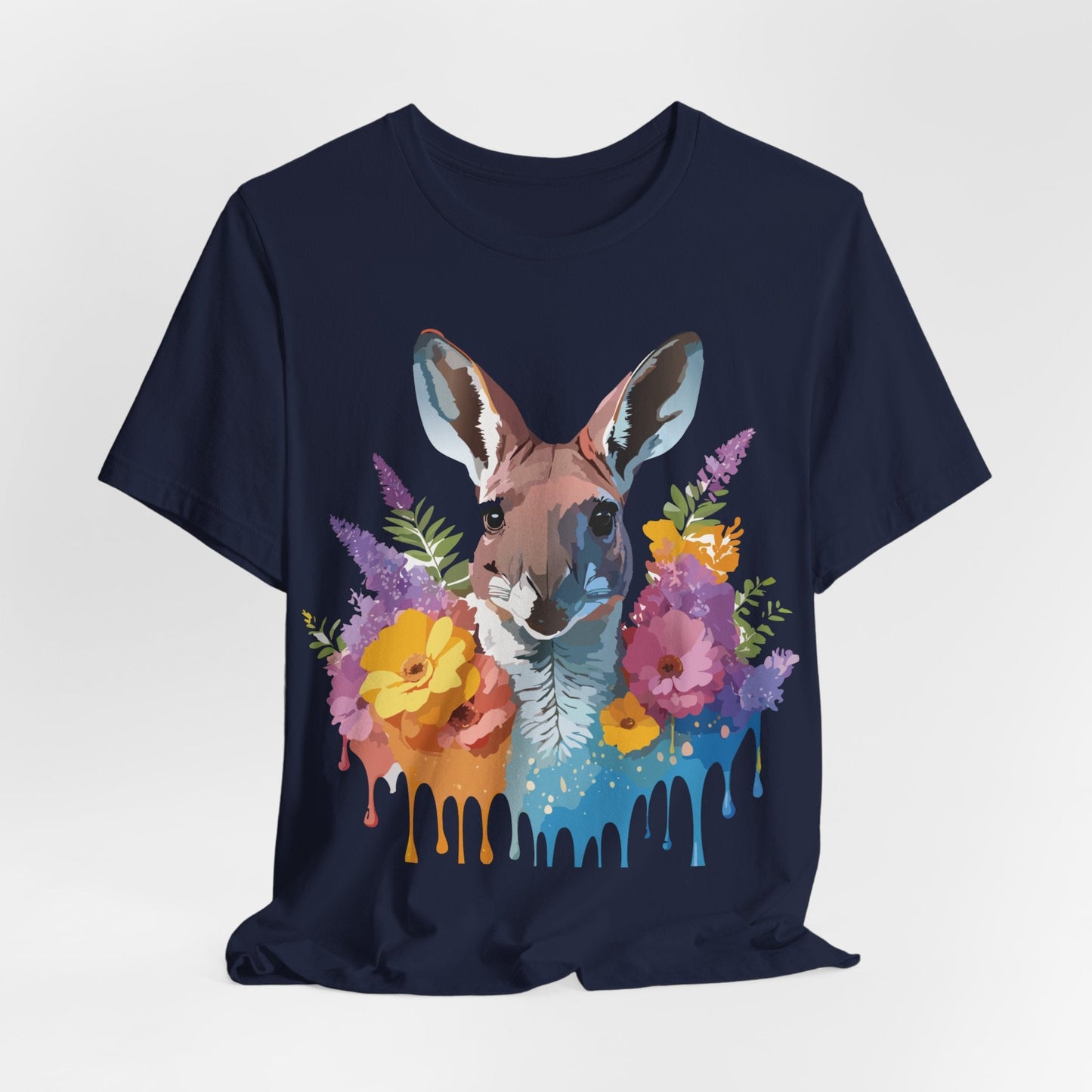 Kangaroo Graphic Tee Unisex Jersey Short Sleeve Adelpha Vintage Inspired Artwork Casual Wear