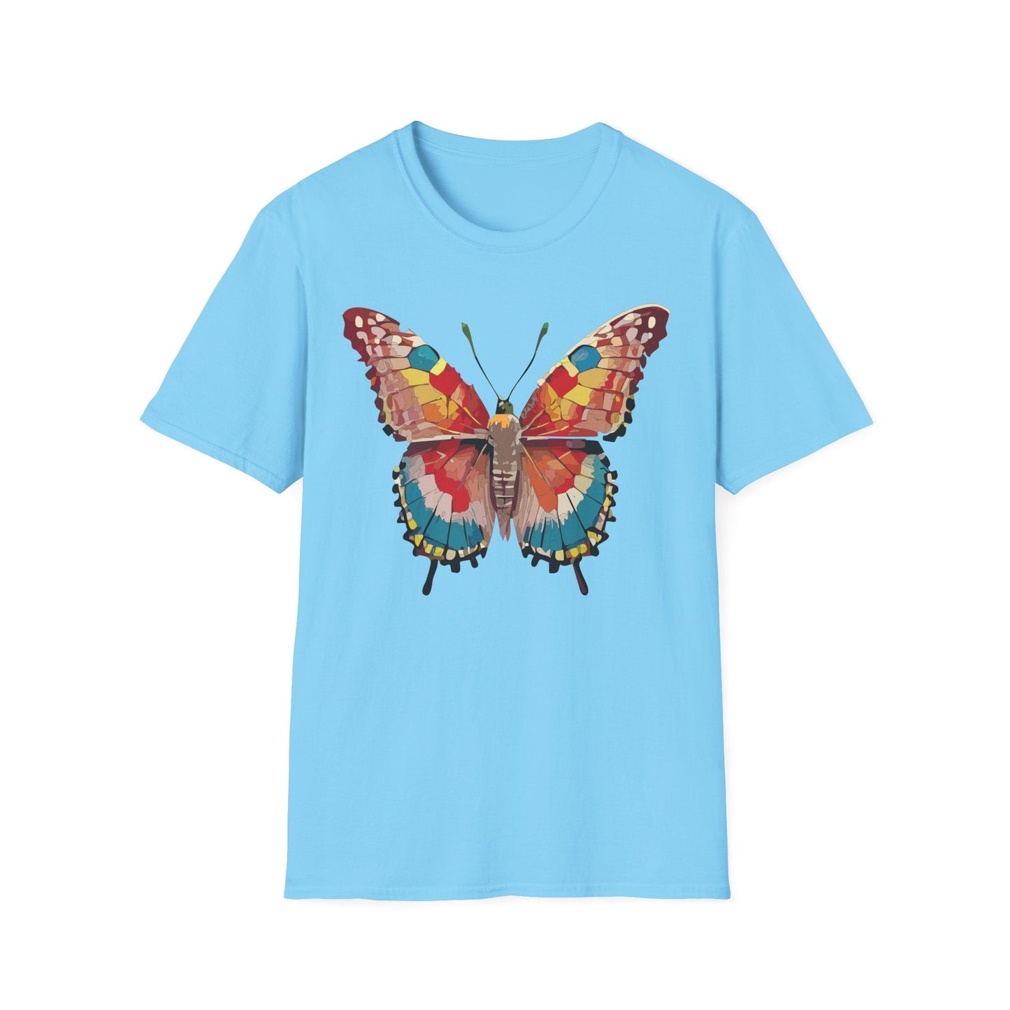 Butterfly Shirt Unisex Monarch Tee Softstyle 100 Percent Ring Spun Cotton Quality Gildan 64000