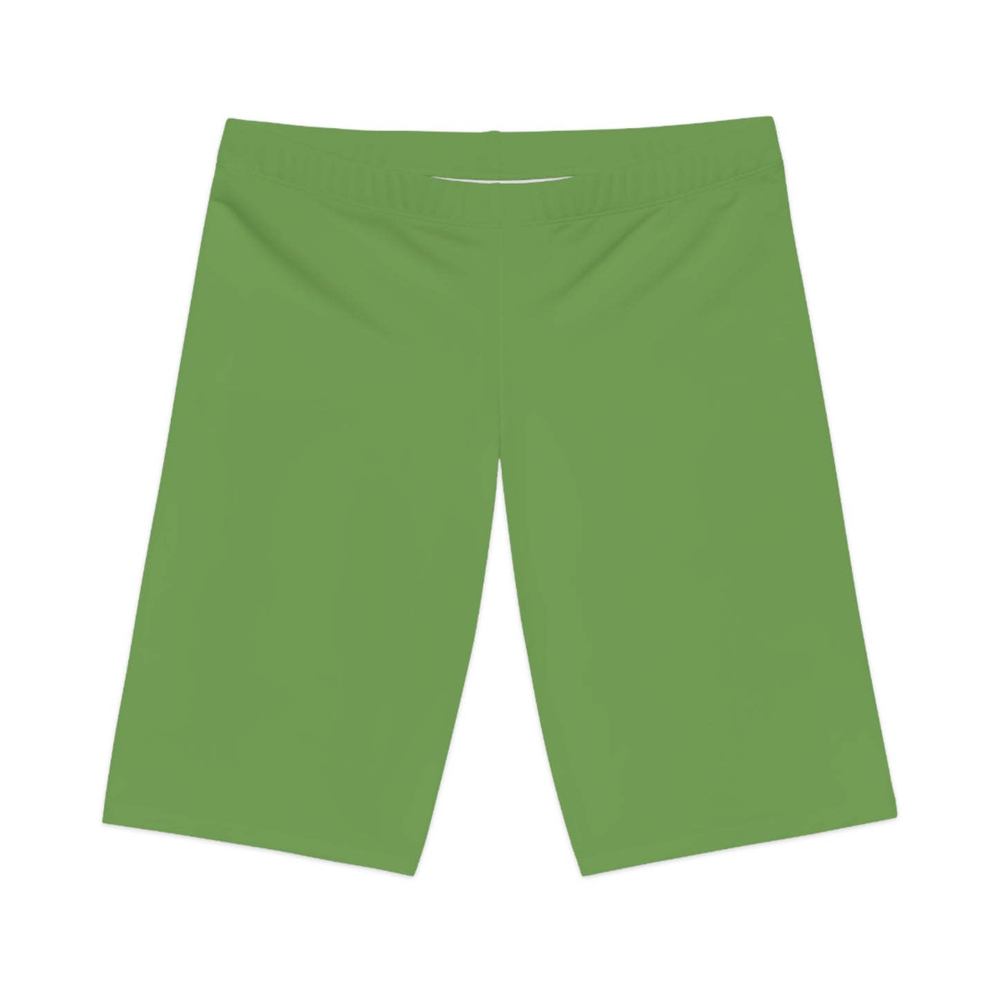 Green Color Biker Shorts, Green Biker Shorts