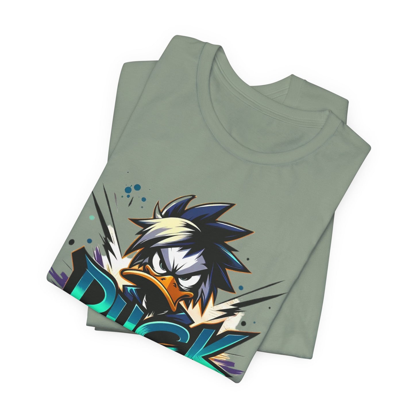 Duck Graphic Tee, Duck Shirt, Funny Bird Tee Shirt, Funny Animal T-Shirt, Cartoon Top, Animal Tees, Art Design T-Shirt