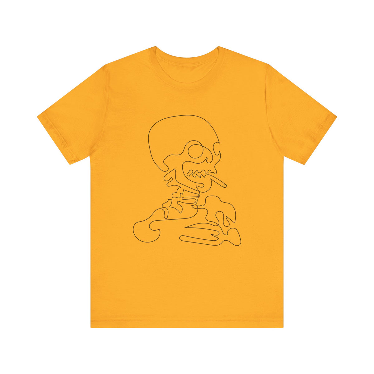 Camiseta unisex de algodón con calavera