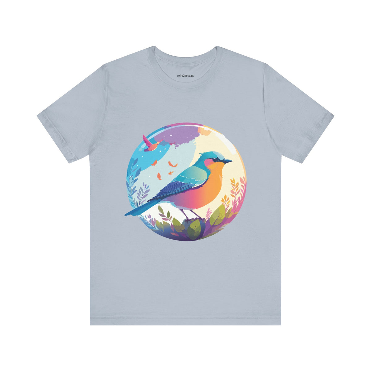 Bird Graphic Unisex Cotton Bella+Canvas Tee with Animal Design ab2