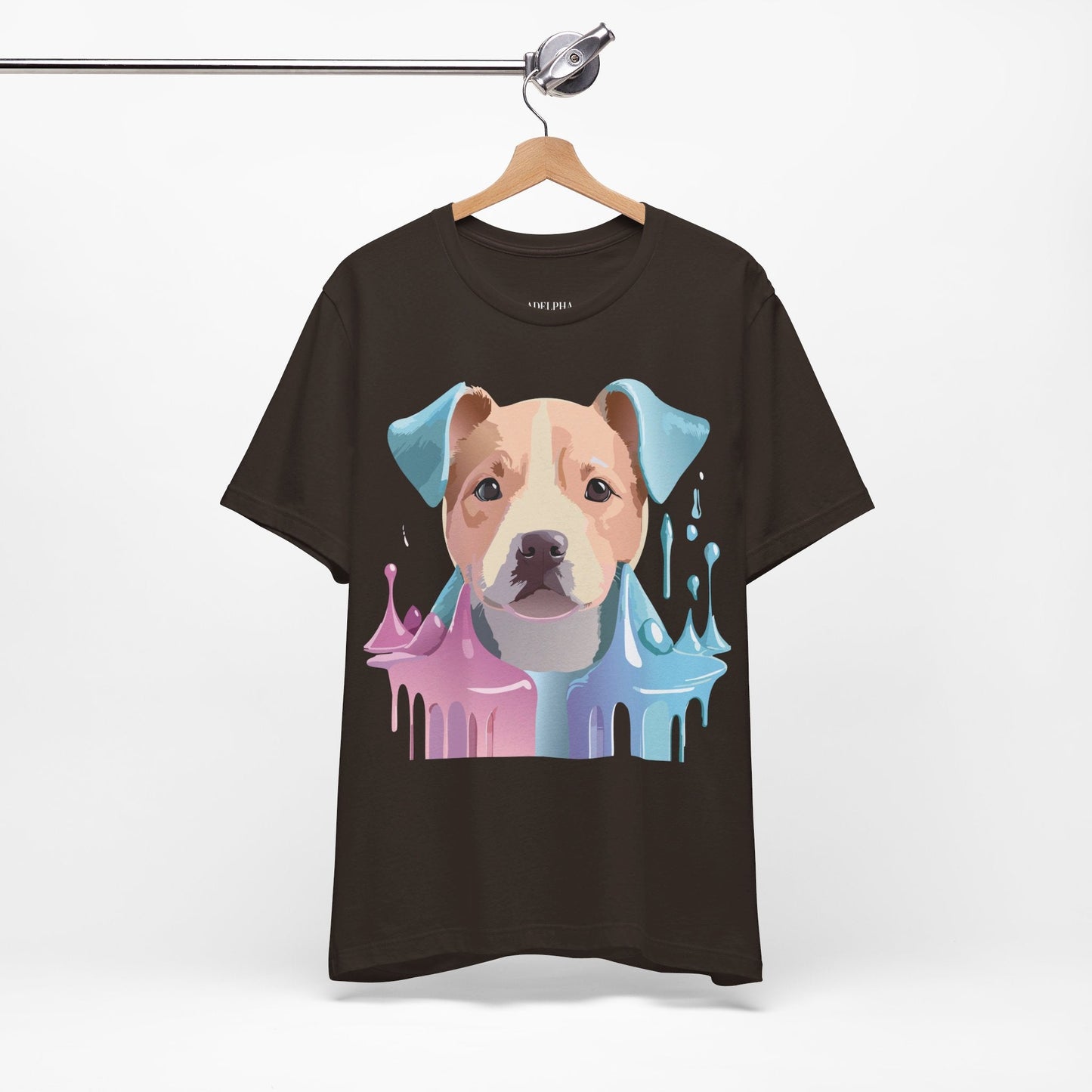 Unisex Dog Graphic Tee With Vintage Inspired Artwork By Adelpha Short Sleeve Shirt