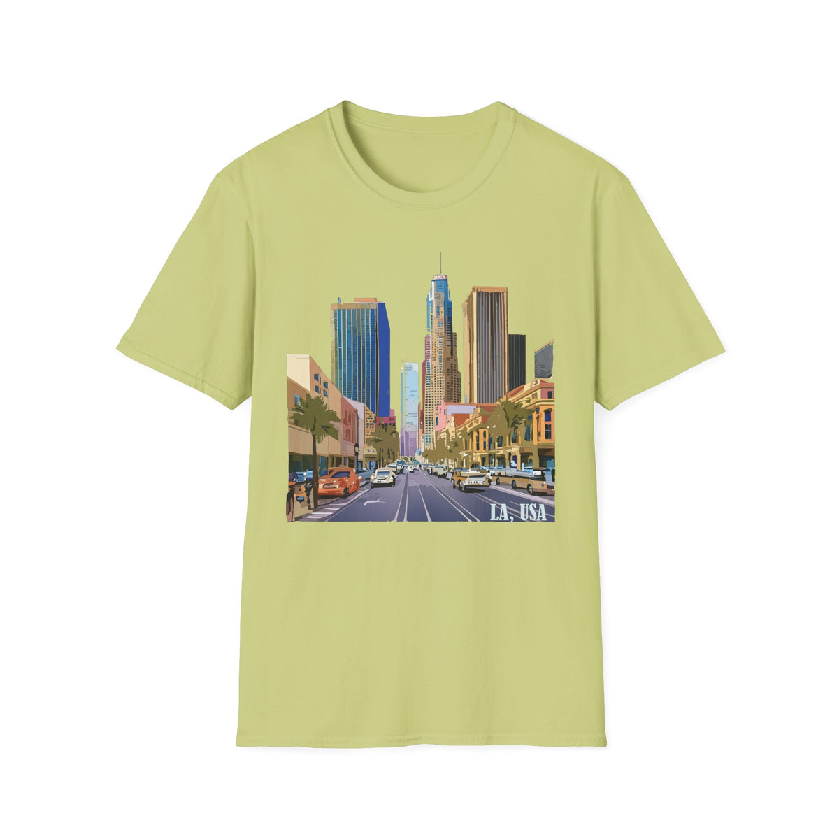 Downtown Los Angeles City Skyline T-Shirt | Urban Cityscape Tee