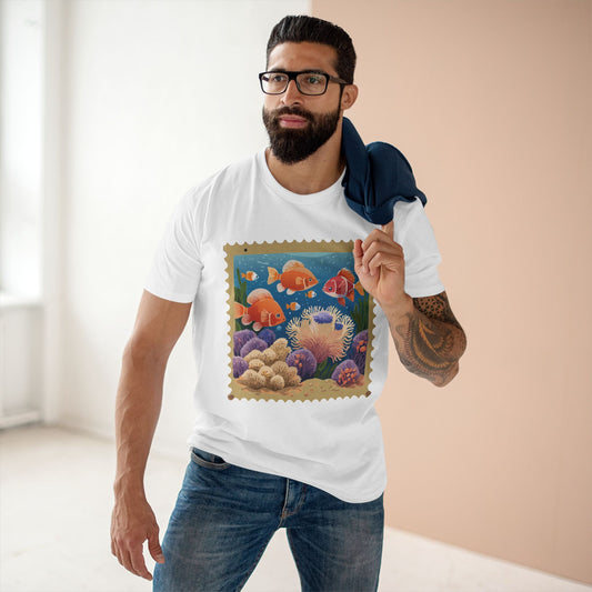 Stamp Shirt Postage Stamp Tee PS20 Unisex Premium Cotton Art Tee Retro2Nova Collection