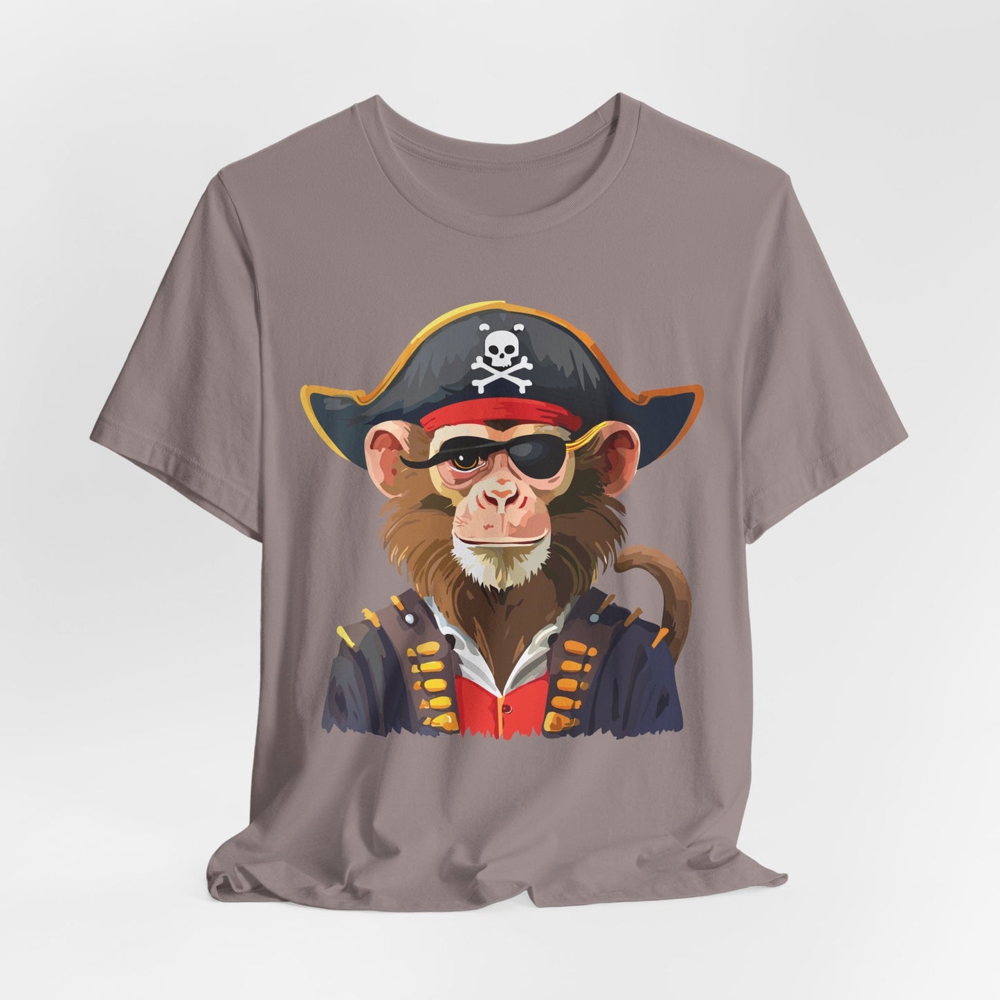 Unisex Animal Design Tee Shirt With Wild Animals Art Print Gildan Softstyle 64000
