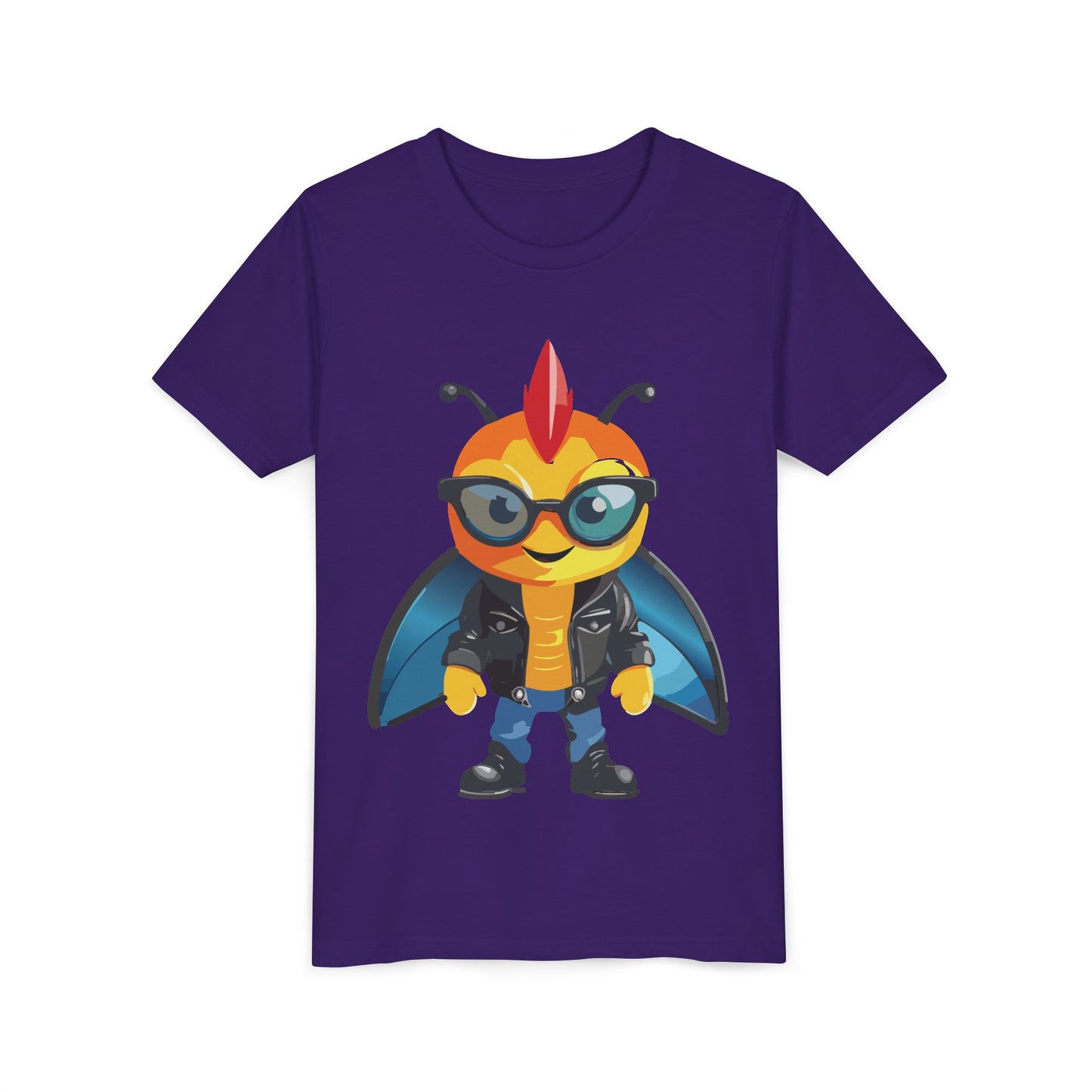 Cool Cartoon Fly Youth Short Sleeve Tee - Fun Graphic T-Shirt for Kids (9-14)