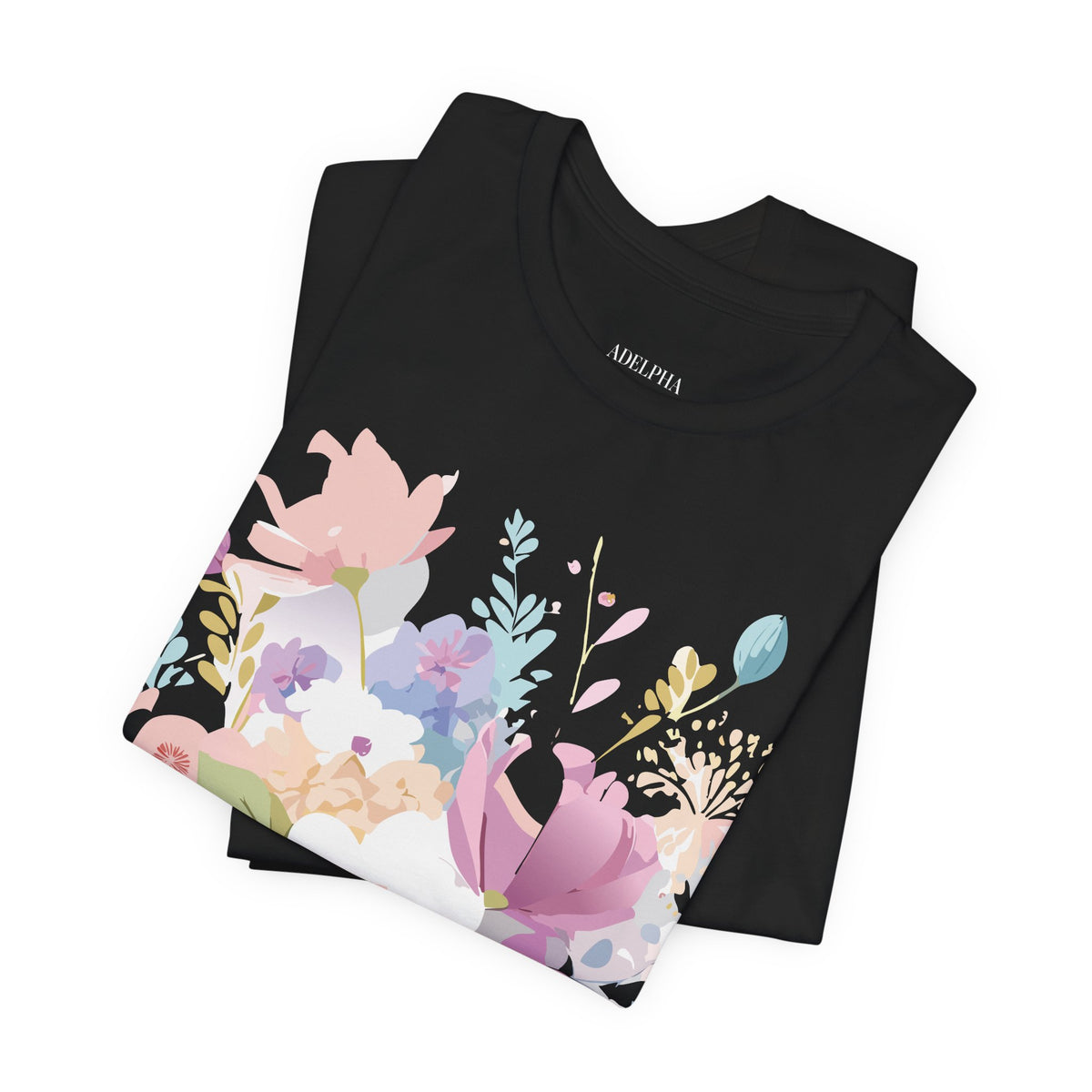 Floral Graphic Tee Shirt - Bella+Canvas Unisex 100 Cotton 47