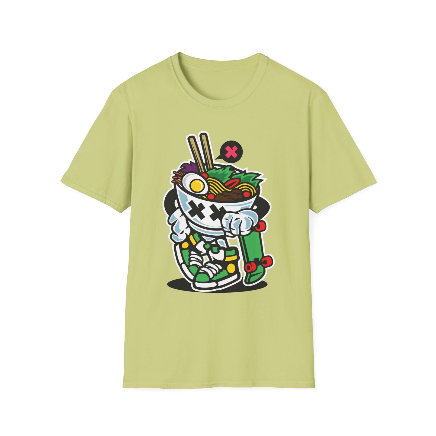 Unisex Cotton T-Shirt with Cartoon Graphic Design