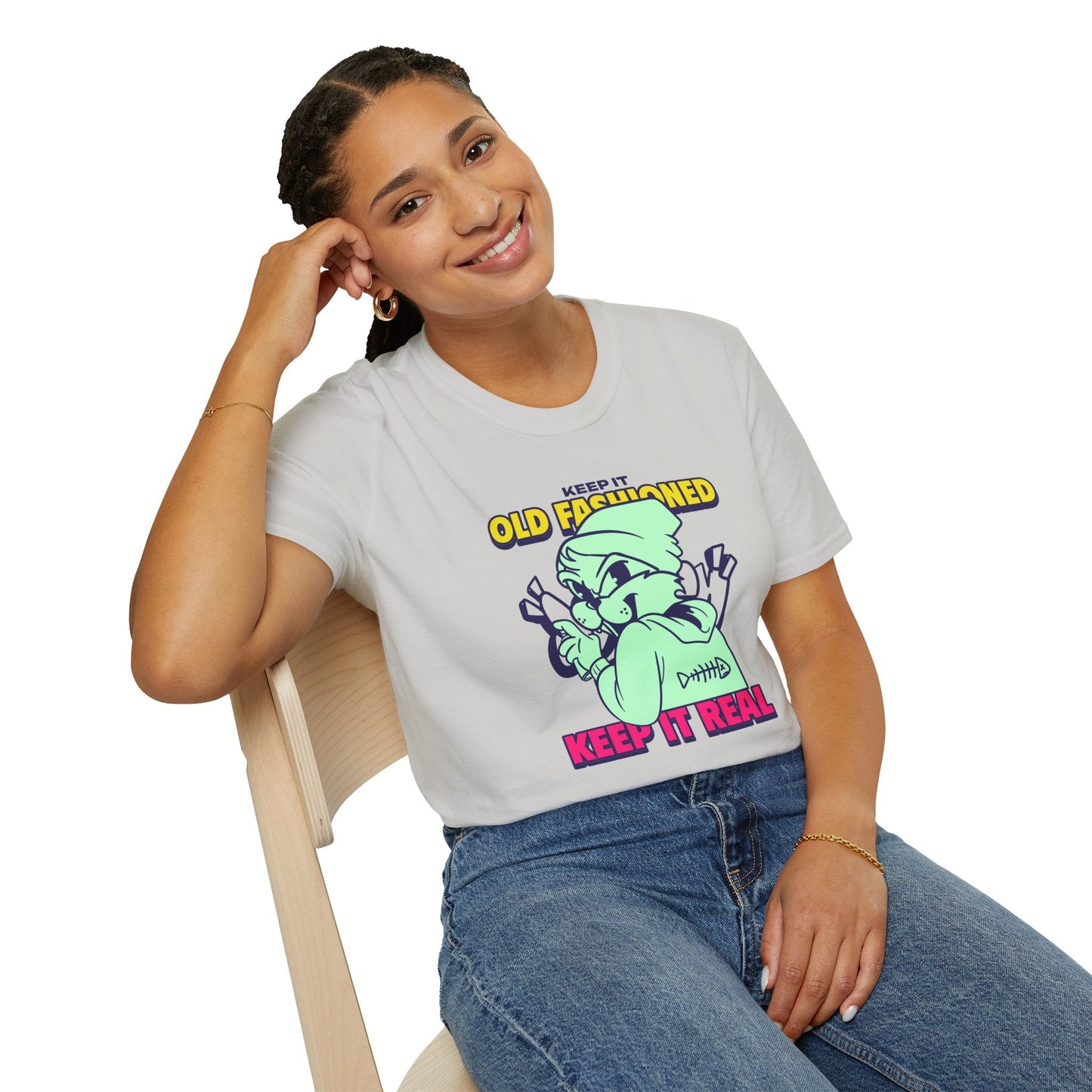 Funny Animals Tees Unisex T Shirt Gildan Softstyle 64000 100 Percent Ring Spun Cotton