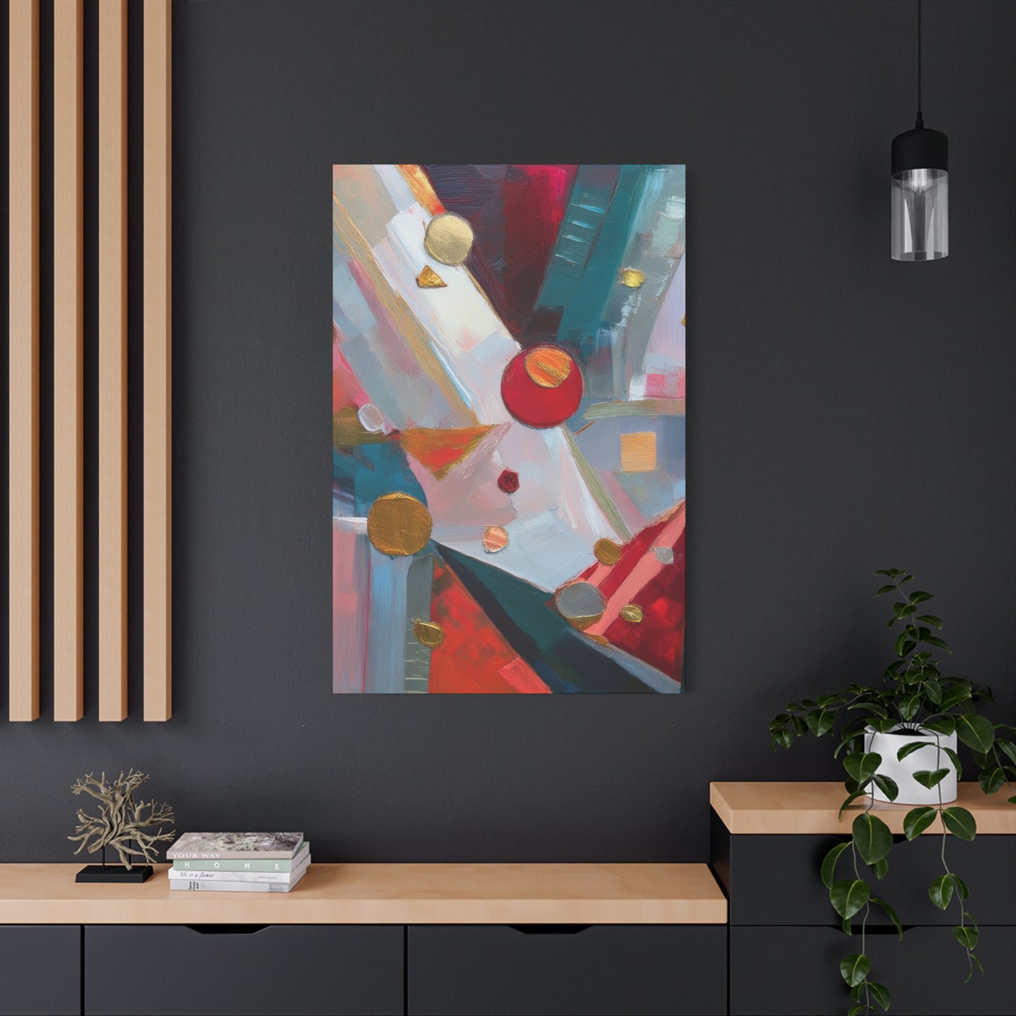Abstract Oil Painting Print Canvas 20x24,20x30,24x30 24x32,24x36,30x40 32x48,36x48,40x60 Pine-Wood Inner Frame ABS-168