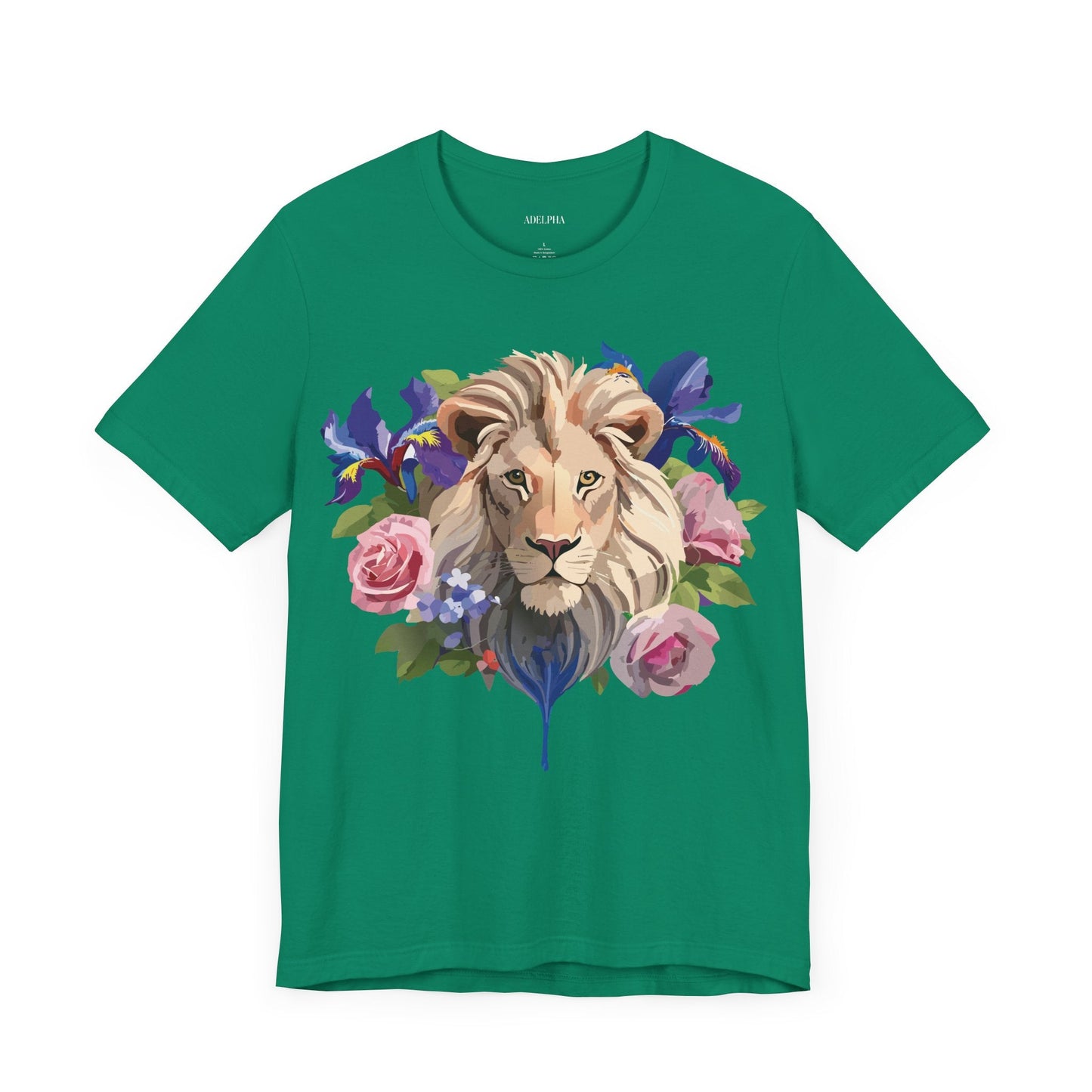 Adelpha Lion Graphic T Shirt Unisex Short Sleeve Art Design Tee Vintage Inspired
