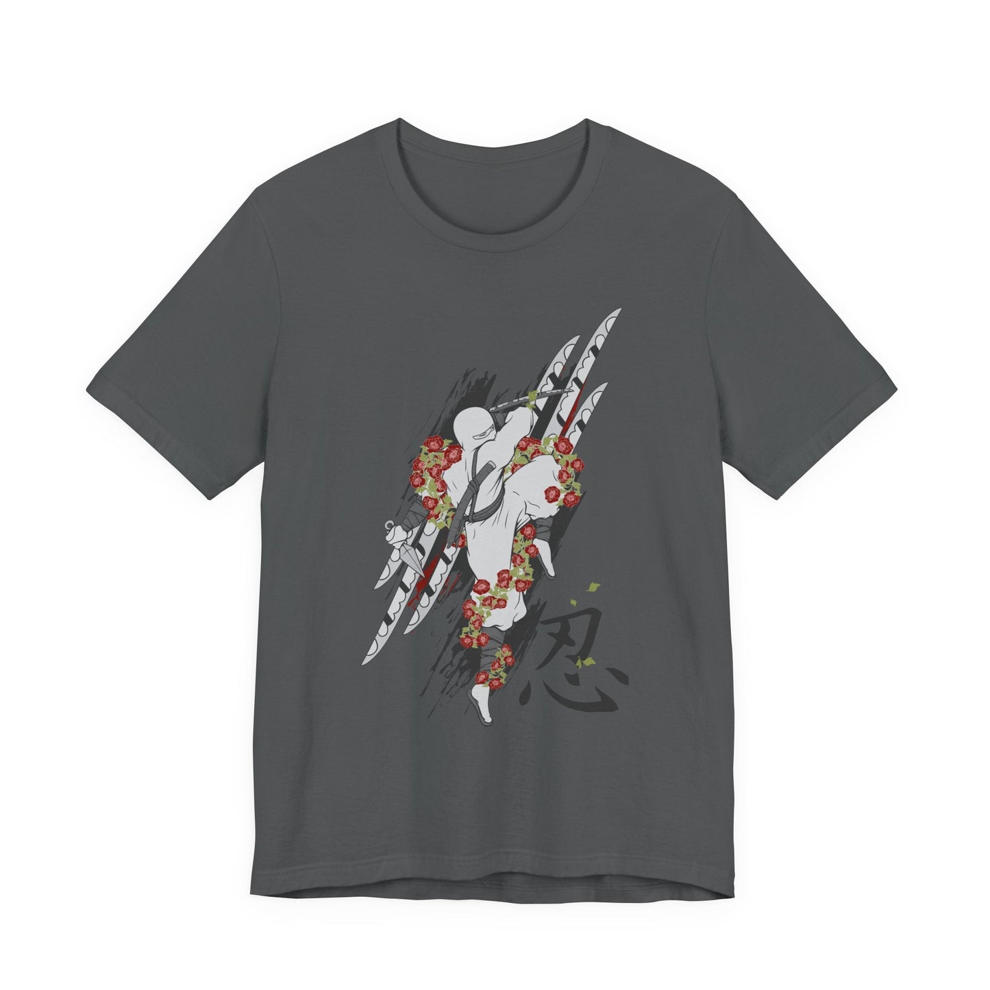 Ninja Samurai Artwork Graphic Unisex Cotton T-Shirt r5