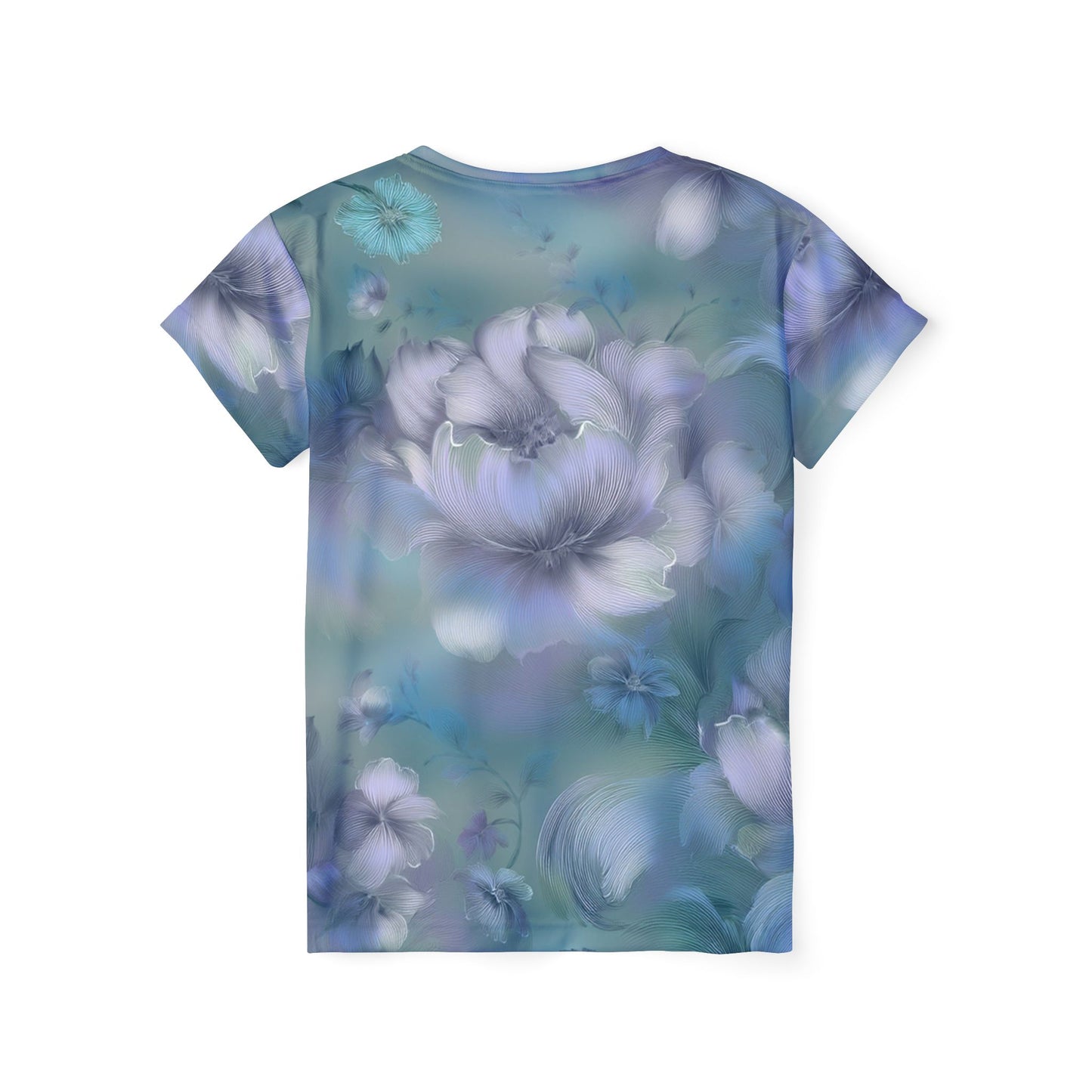 Women Poly T-Shirt with Floral Print