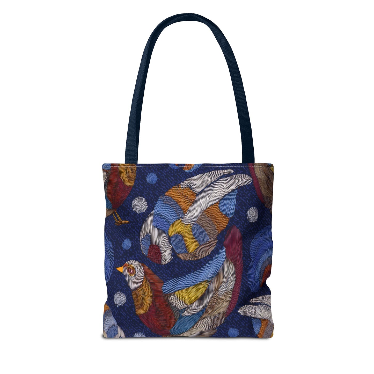 Denim Fabric Imitation Print Unisex Canvas Bag Poly Spun 3 Sizes Tote Bag 194-9