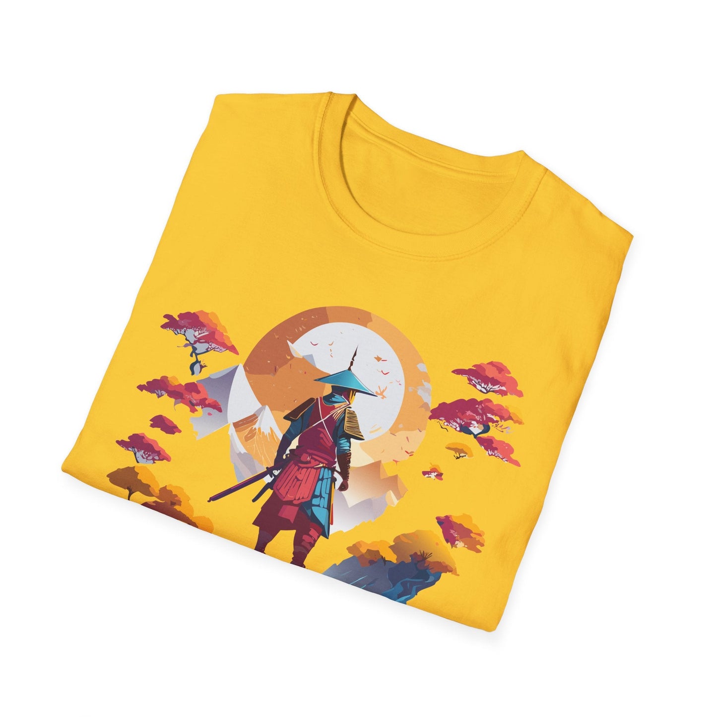 Gildan Softstyle 64000 Samurai T Shirt Unisex Cotton Tee With Samurai Design Relaxed Fit