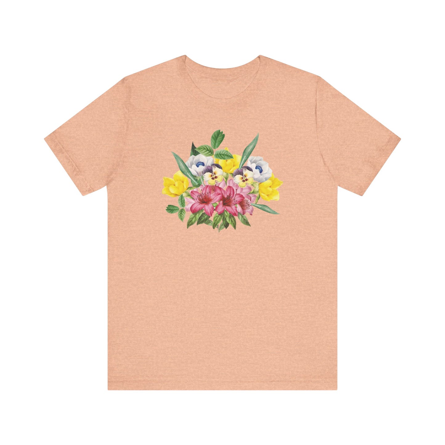 Tee-shirt en coton à imprimés floraux